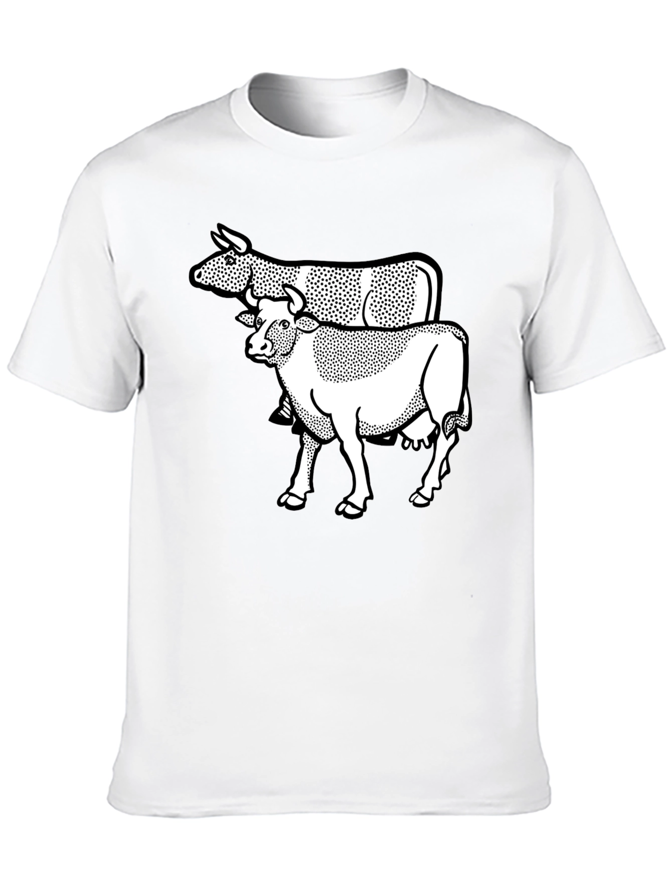 Cow Graphic Black T-Shirt