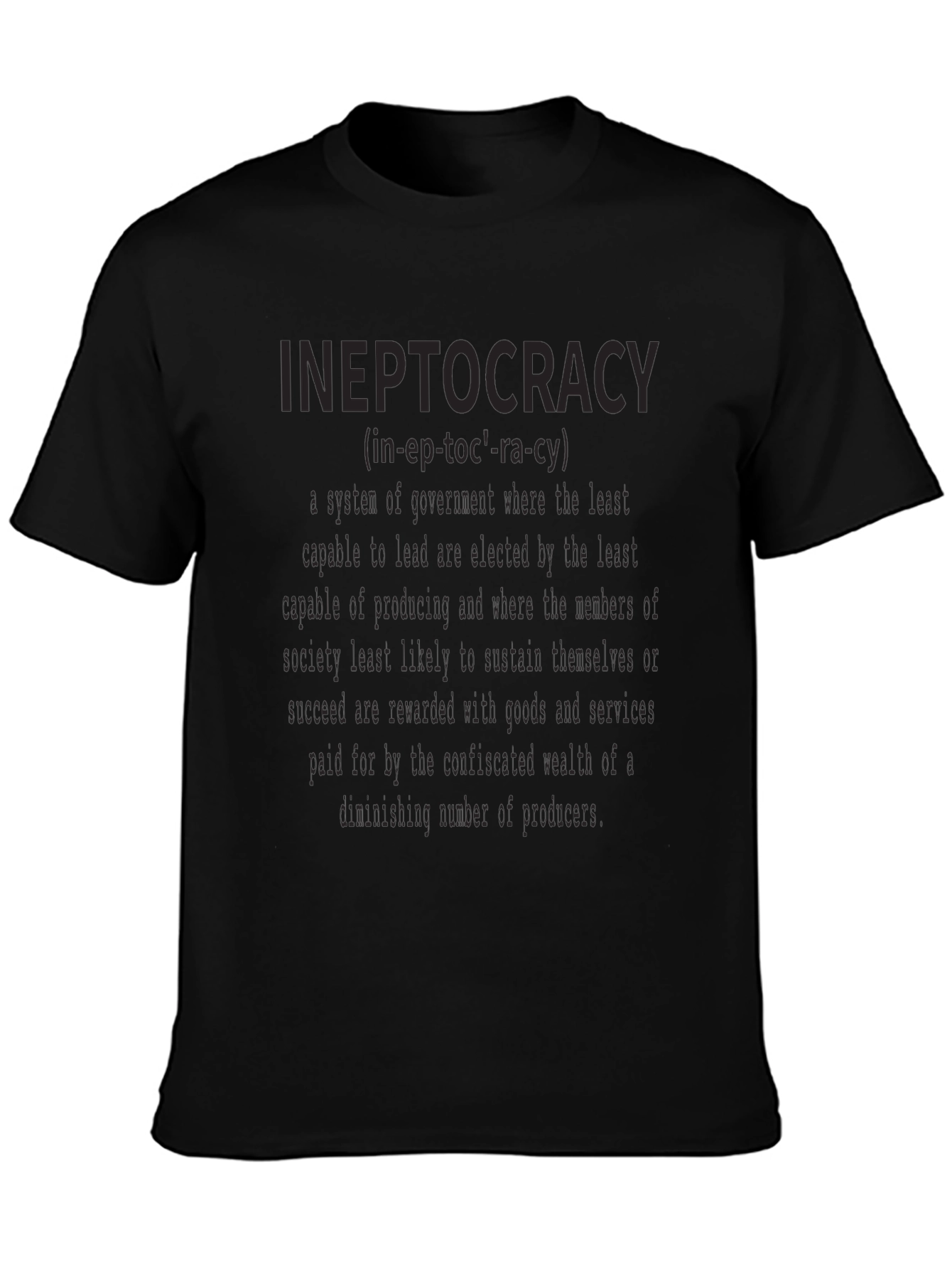 Ineptocracy Definition Graphic T-Shirt