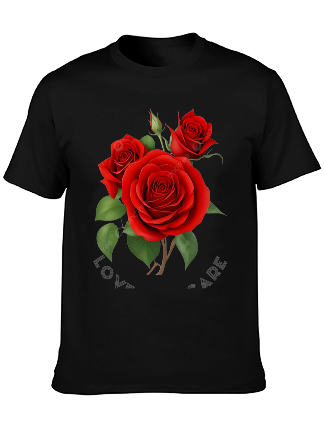 Romantic Rose Graphic T-Shirt