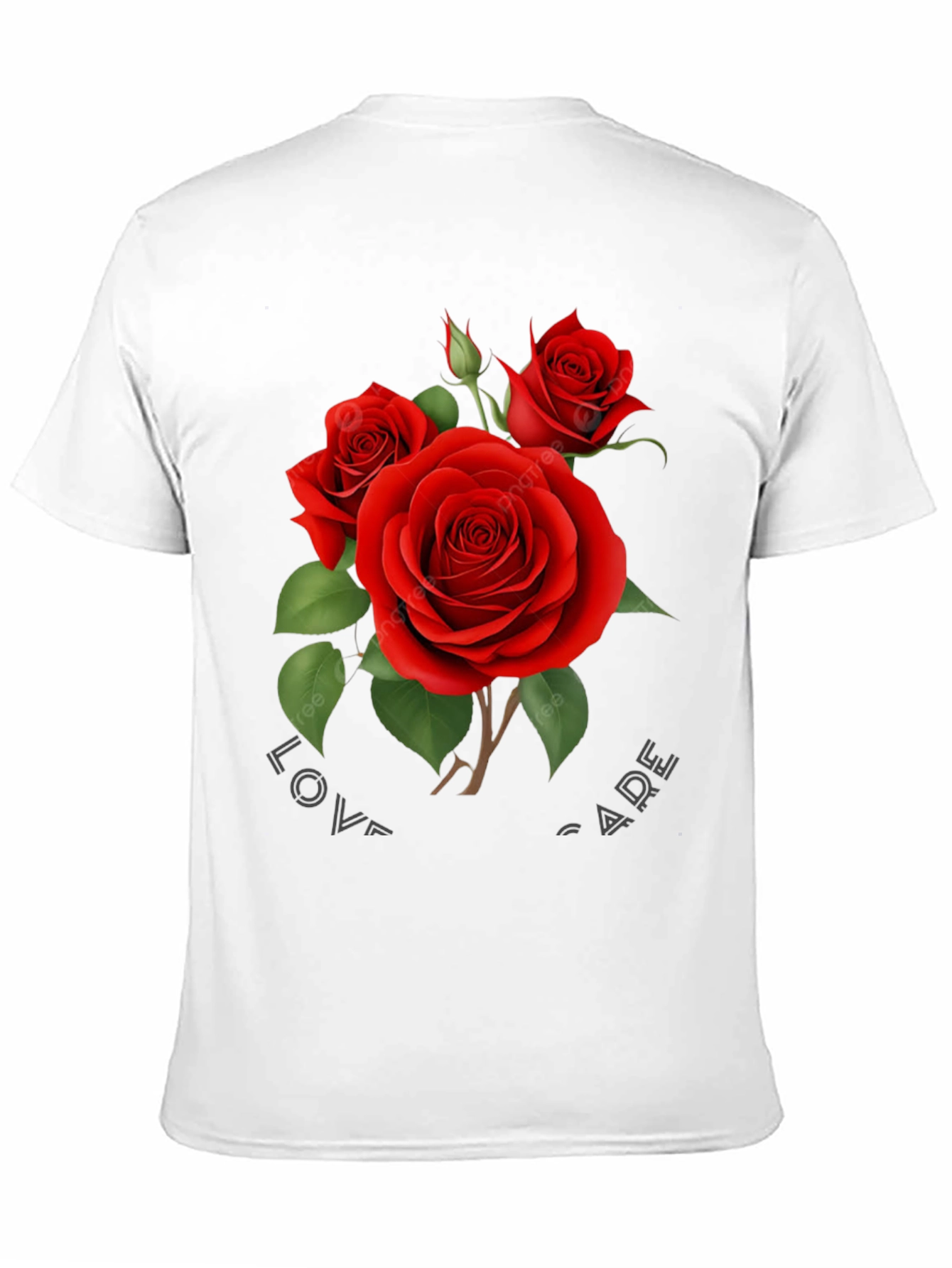 Romantic Rose Graphic T-Shirt