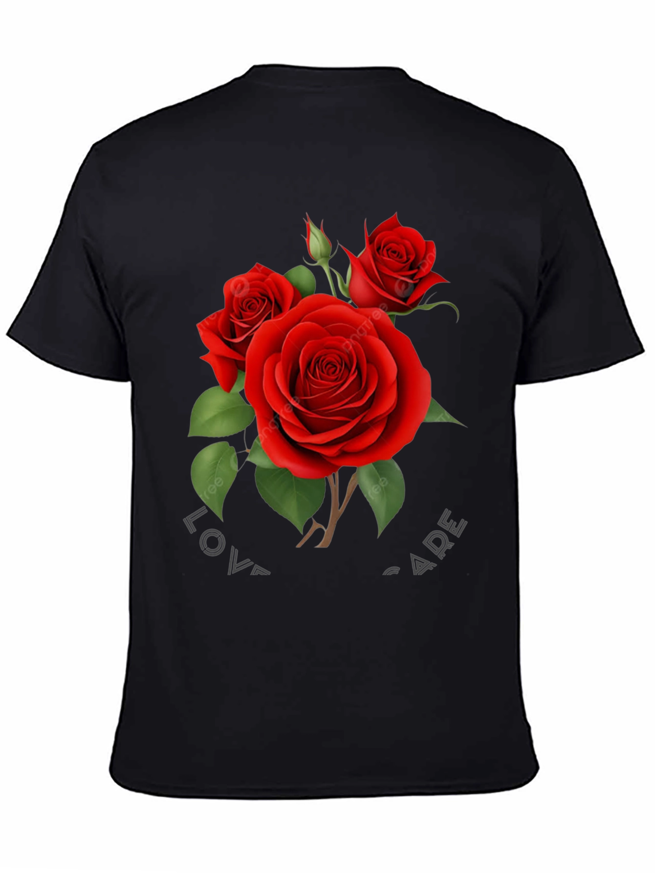 Romantic Rose Graphic T-Shirt