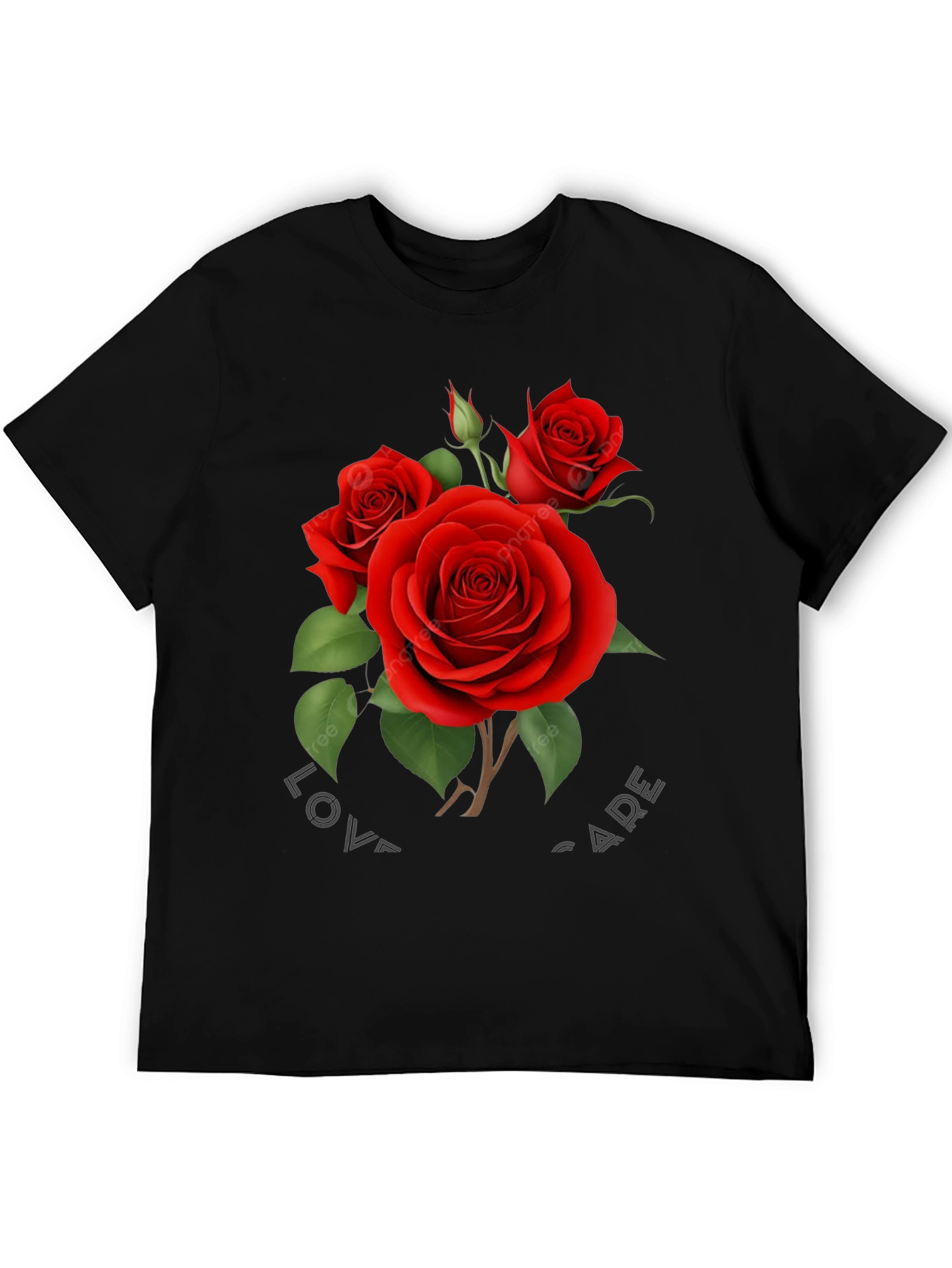 Romantic Rose Graphic T-Shirt