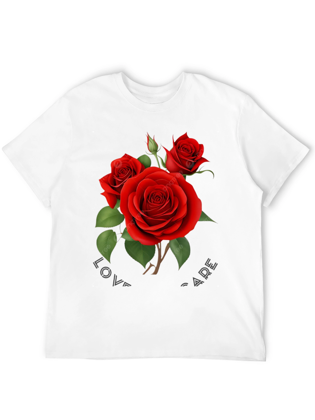 Romantic Rose Graphic T-Shirt