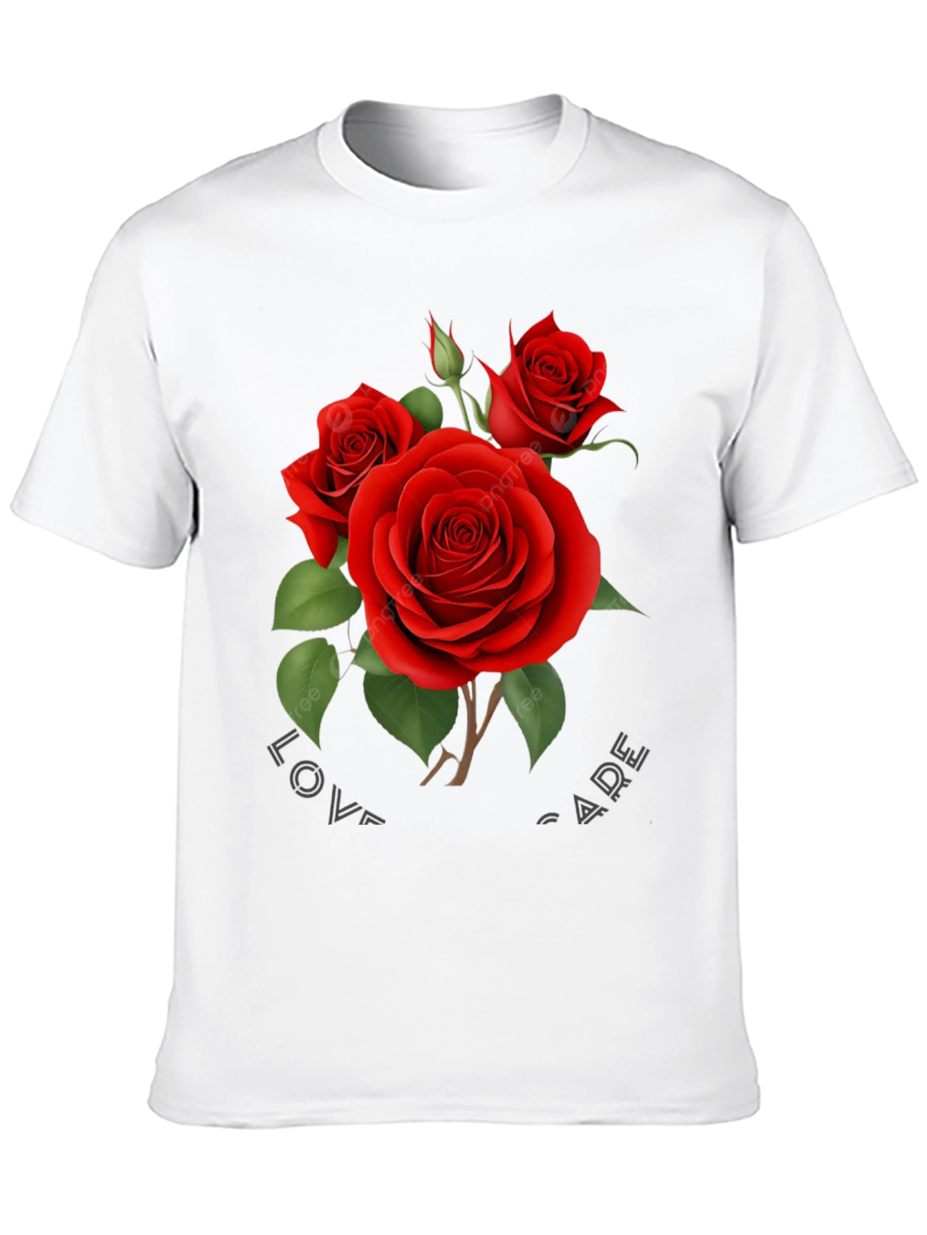 Romantic Rose Graphic T-Shirt