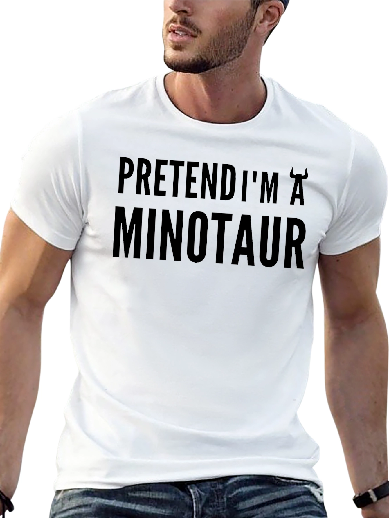 Pretend Im a Minotaur T-Shirt - Funny Costume Tee