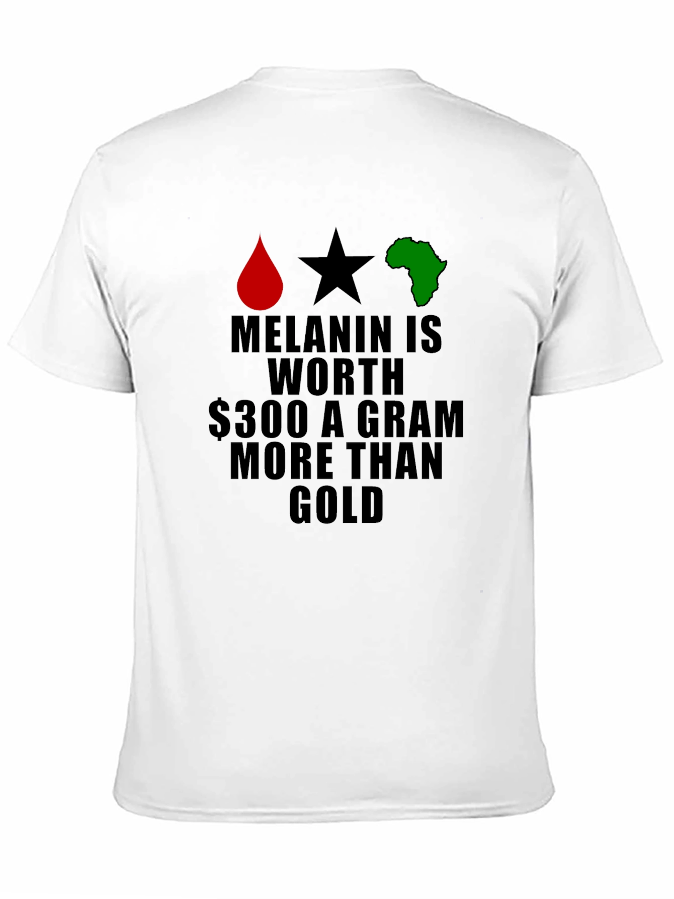 Melanin Worth More Than Gold Black T-Shirt