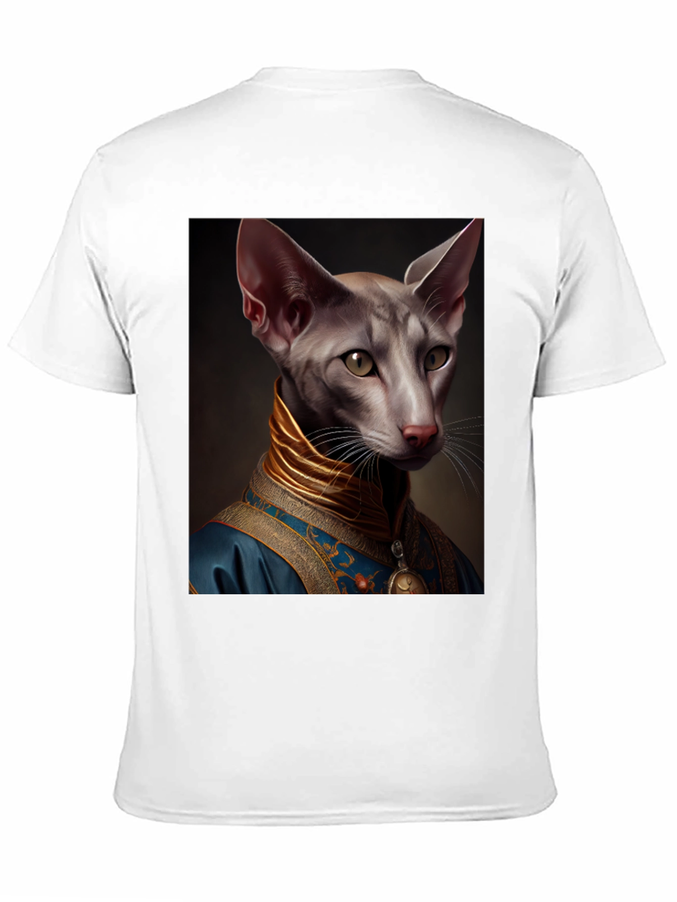 Regal Cat Portrait T-Shirt - Unique Graphic Tee