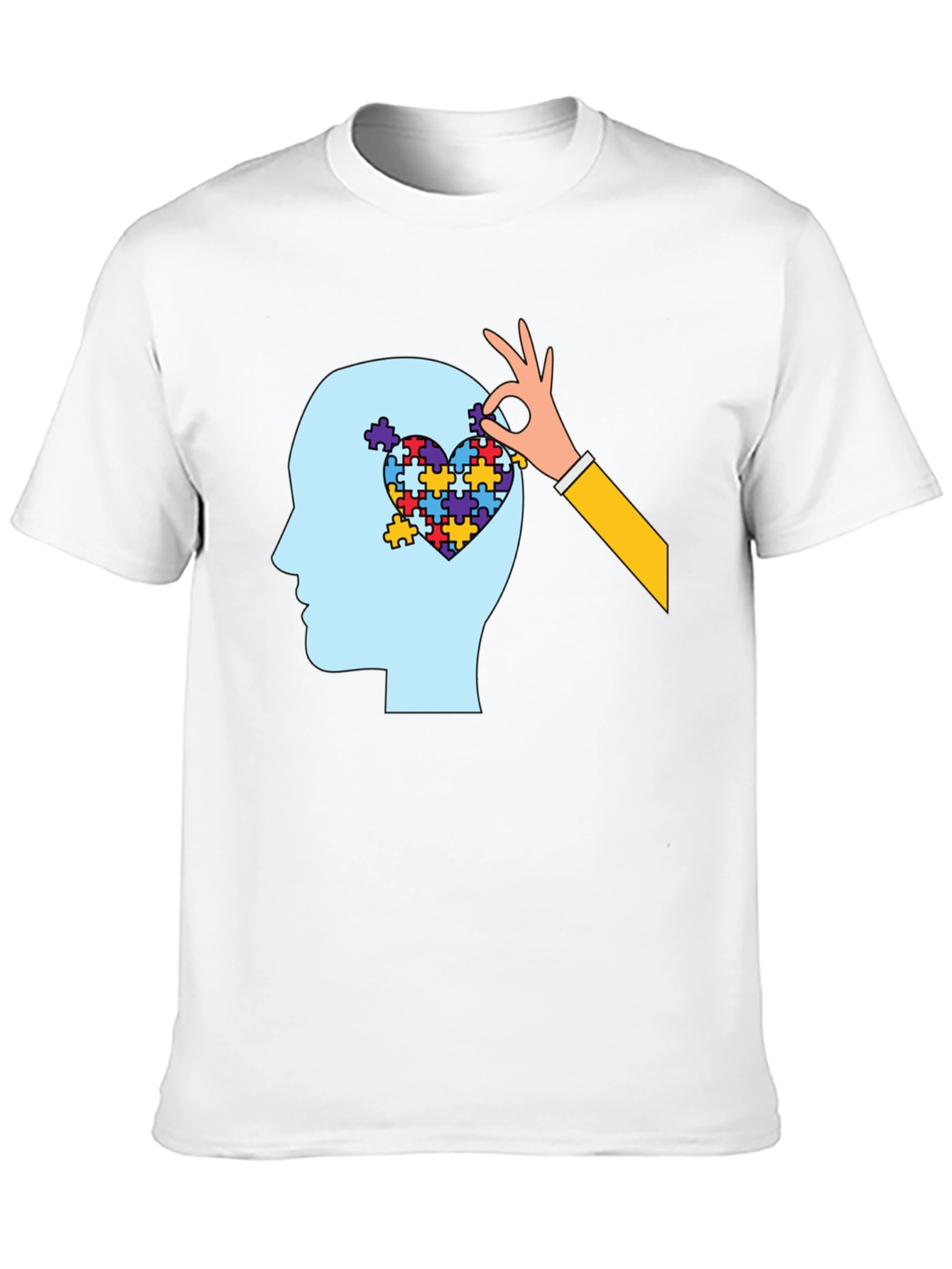 Autism Awareness Puzzle Heart Mind T-Shirt