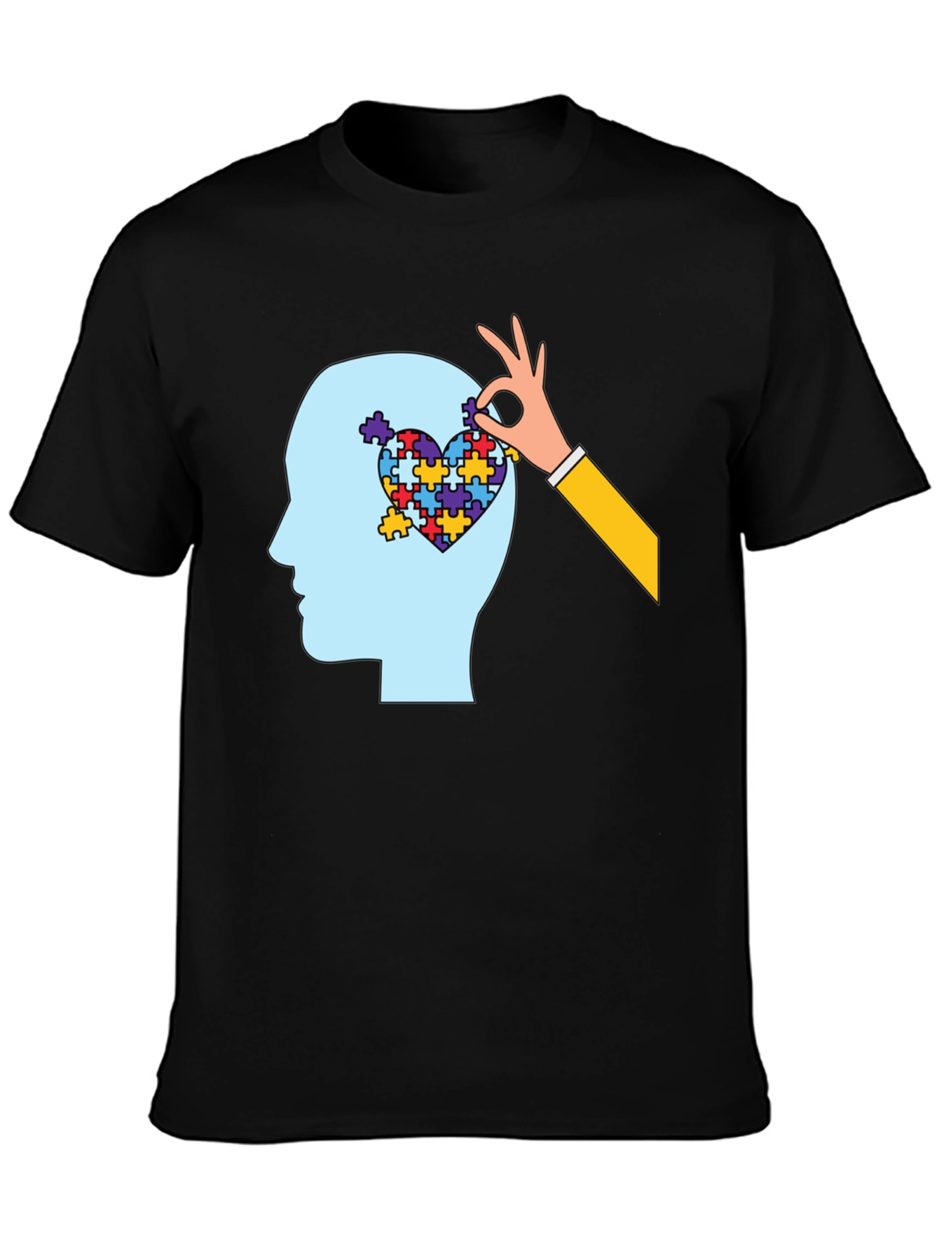 Autism Awareness Puzzle Heart Mind T-Shirt