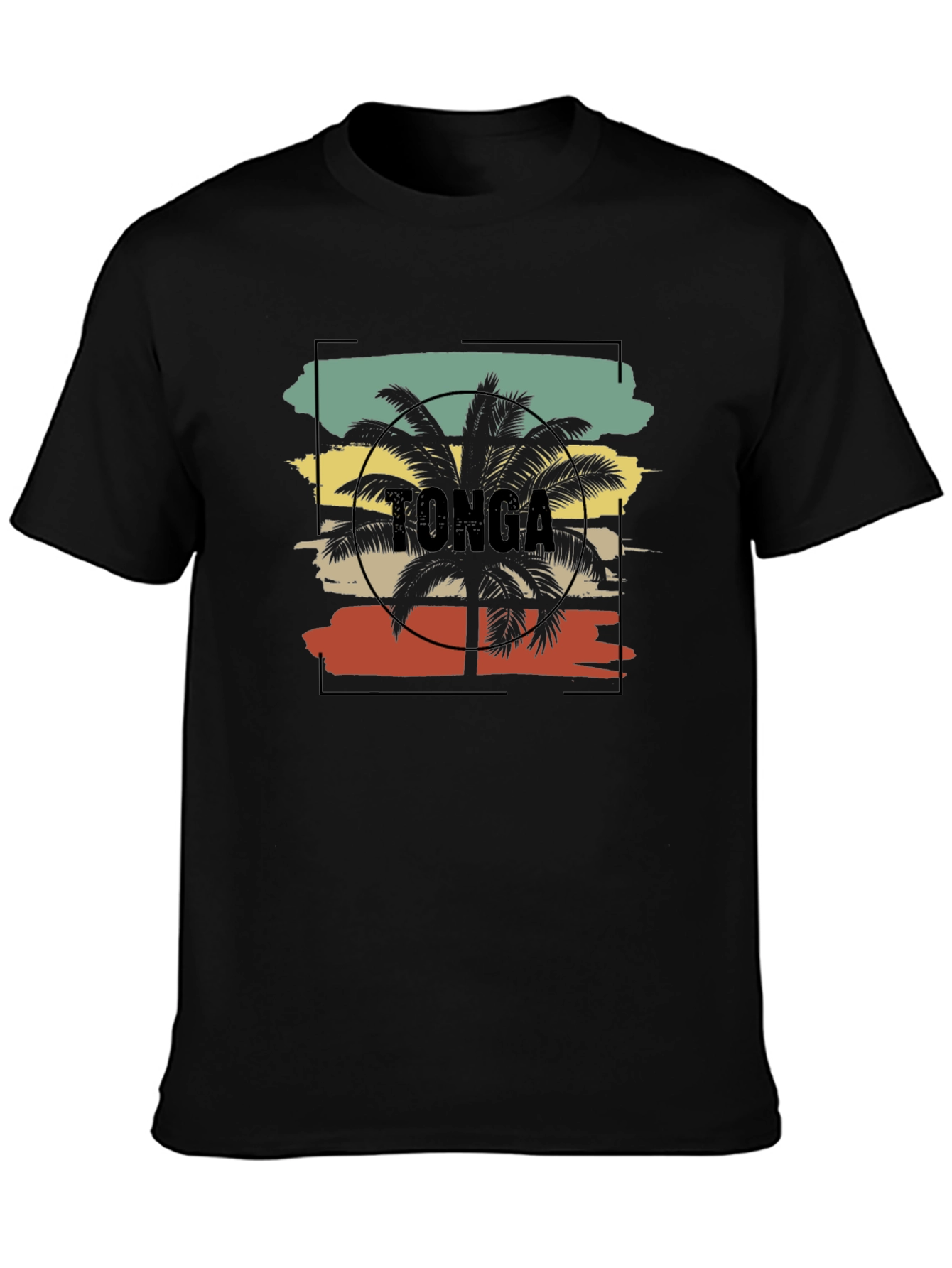 Tonga Palm Tree Graphic Tee