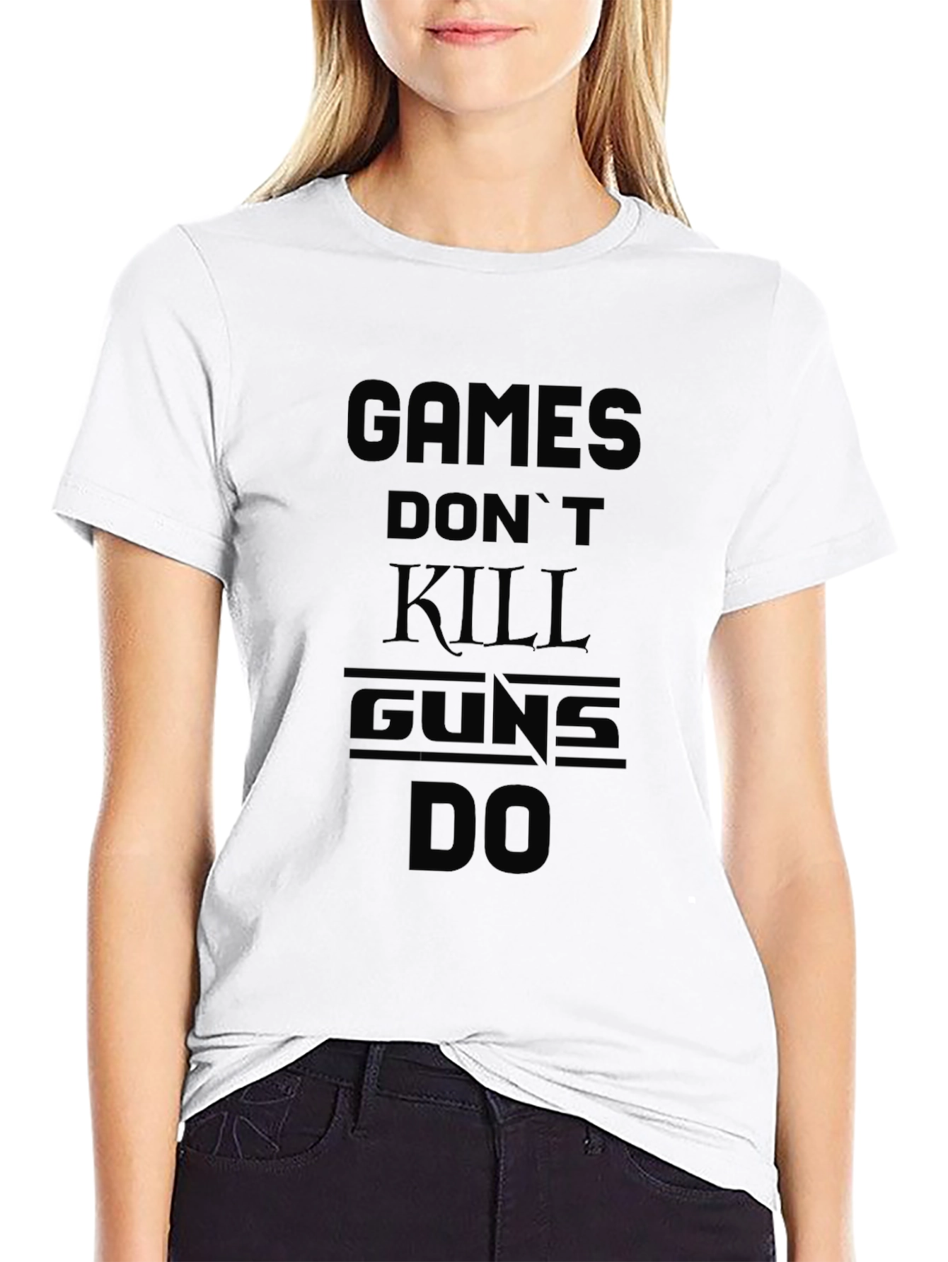 Games Dont Kill Guns Do - Graphic T-Shirt