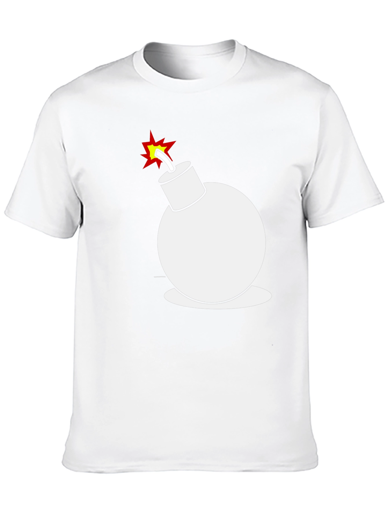 Funny Cartoon Bomb Graphic Tee - Mens Black T-Shirt