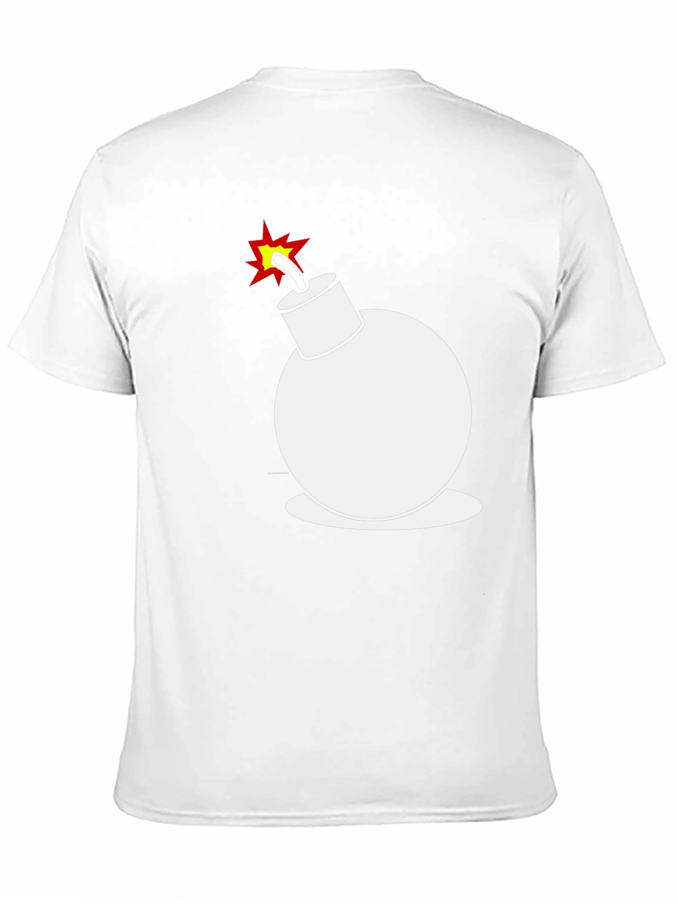 Funny Cartoon Bomb Graphic Tee - Mens Black T-Shirt