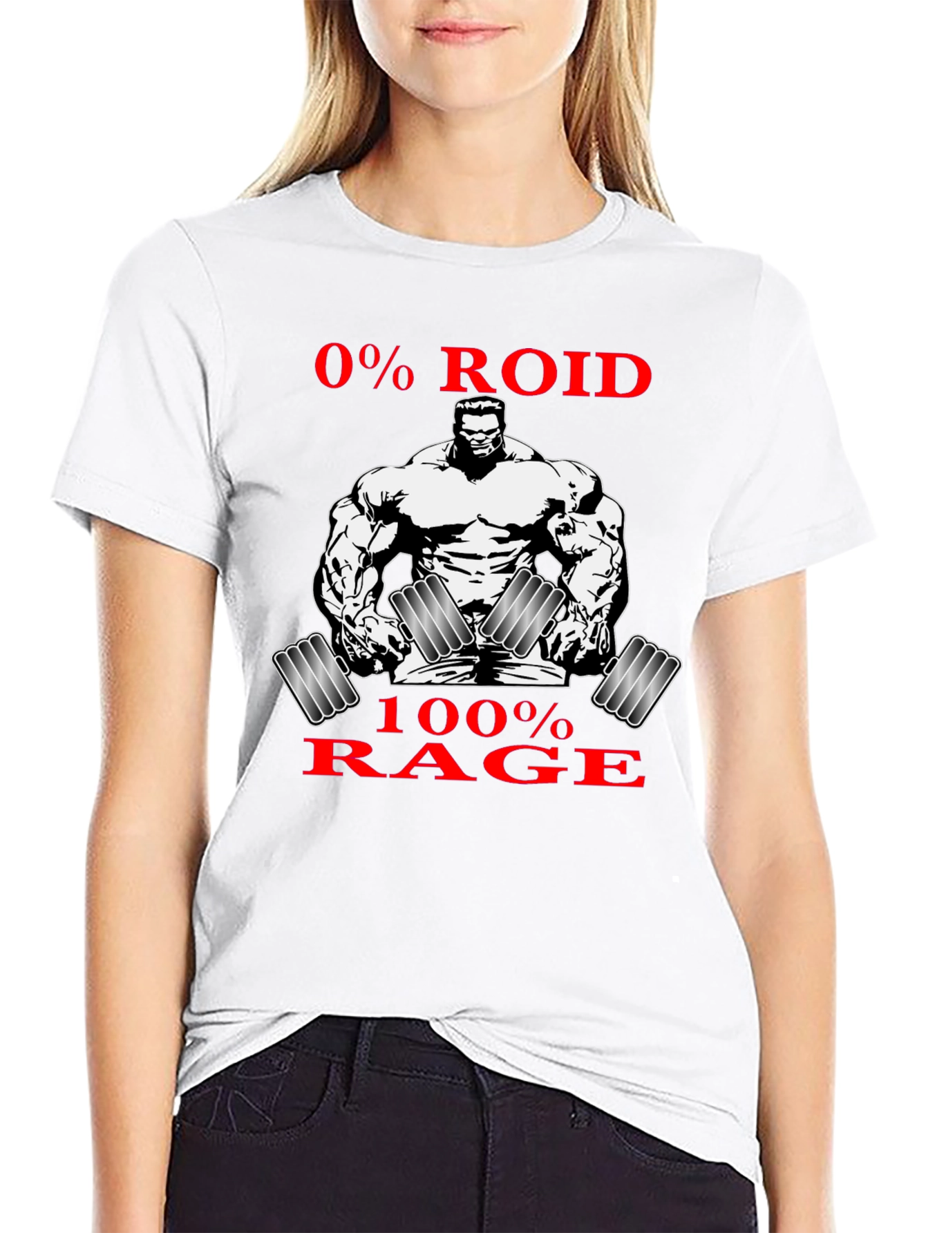 0% Roid 100% Rage Graphic T-Shirt