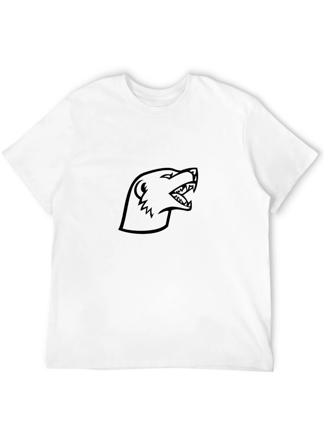 Black T-Shirt with Aggressive Badger Graphic