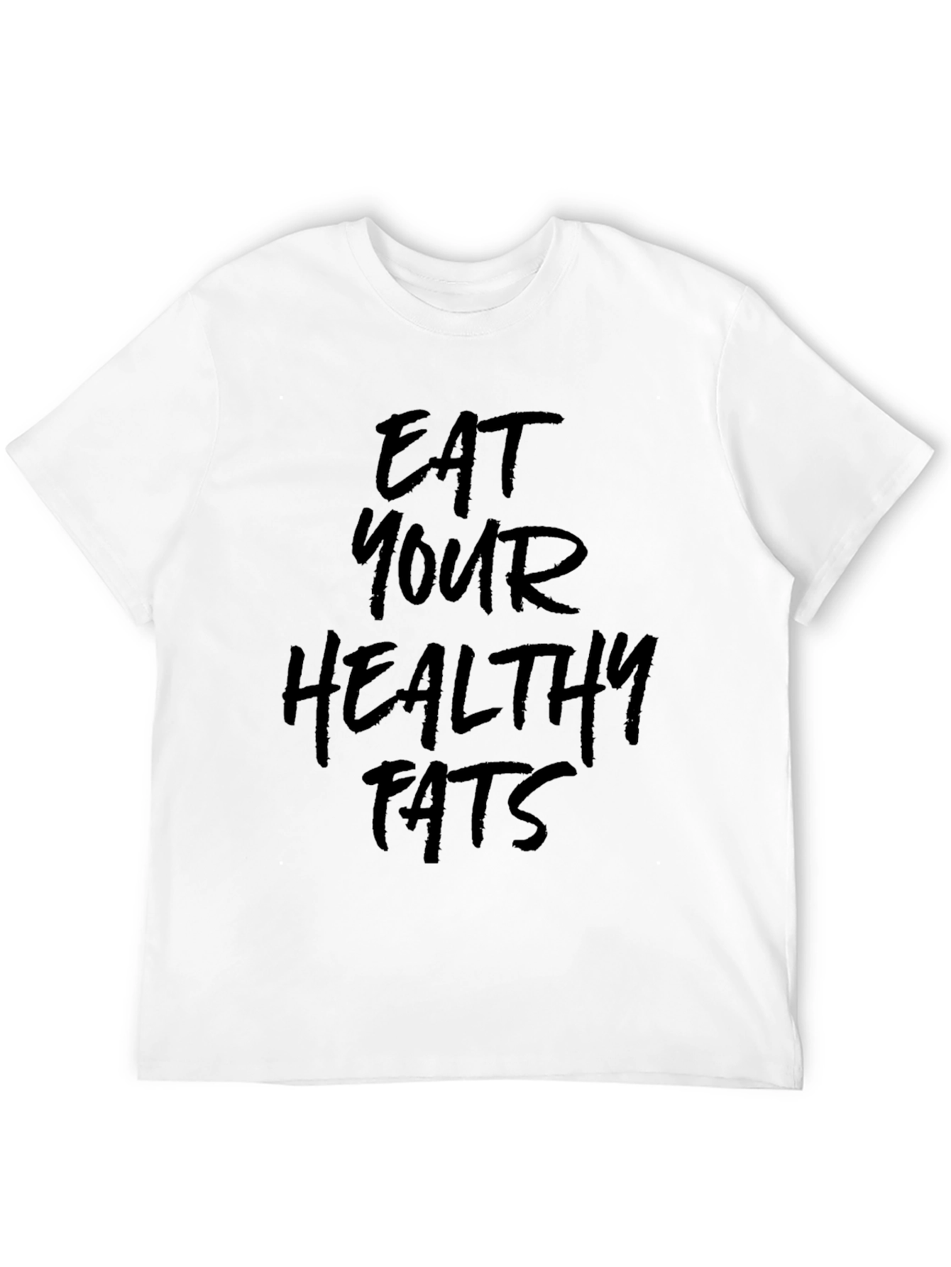 Eat Your Healthy Fats Graphic Tee - Black