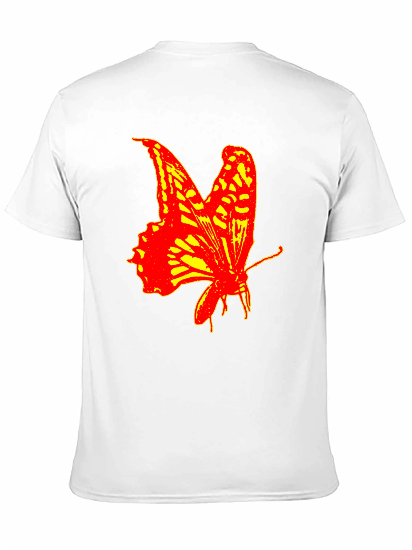Bold Butterfly Graphic Print T-Shirt - Black