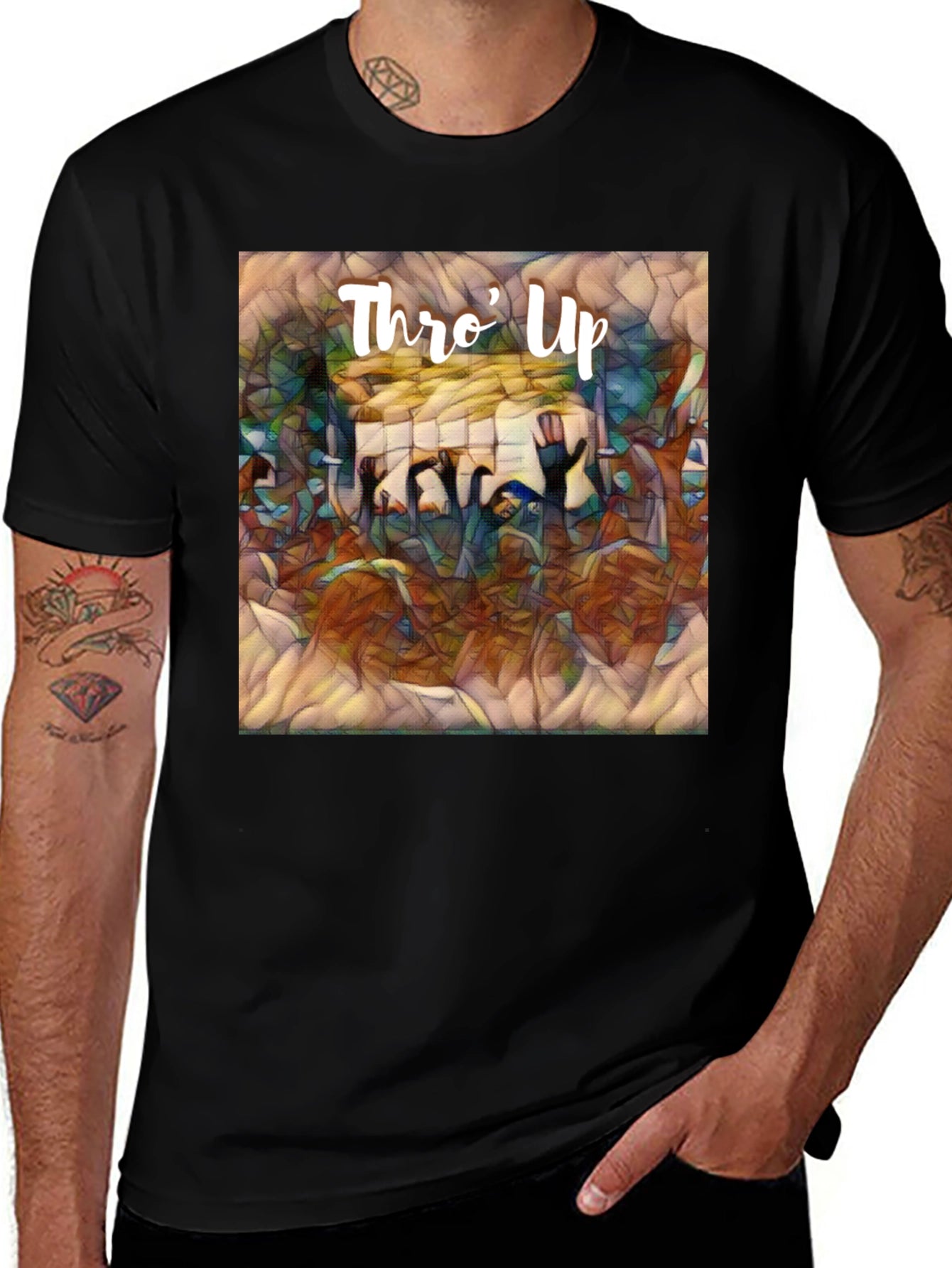 Thro Up Graphic Tee - Edgy Streetwear