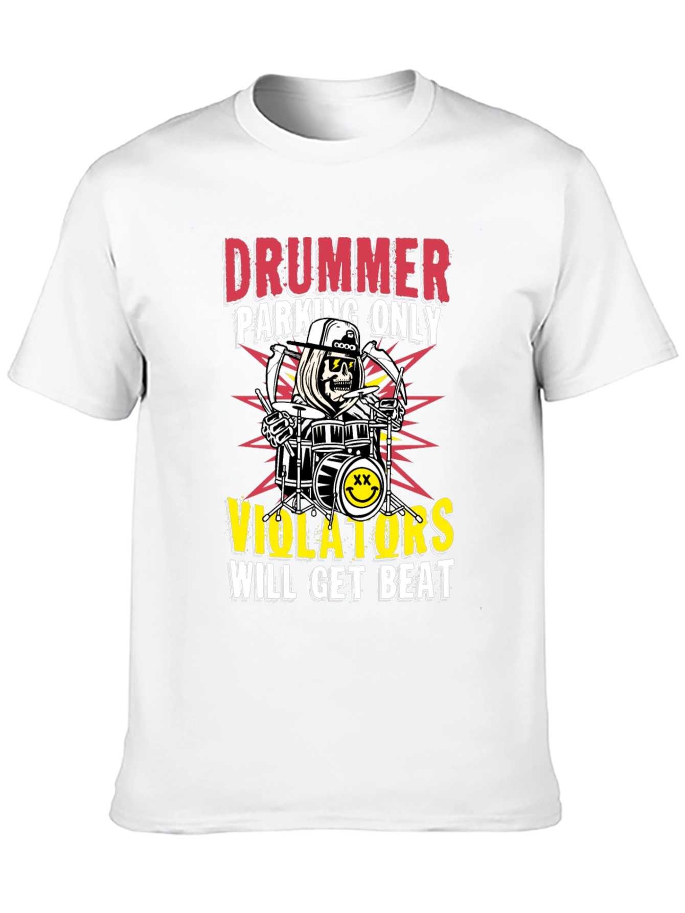 Drummer Parking Only Graphic T-Shirt