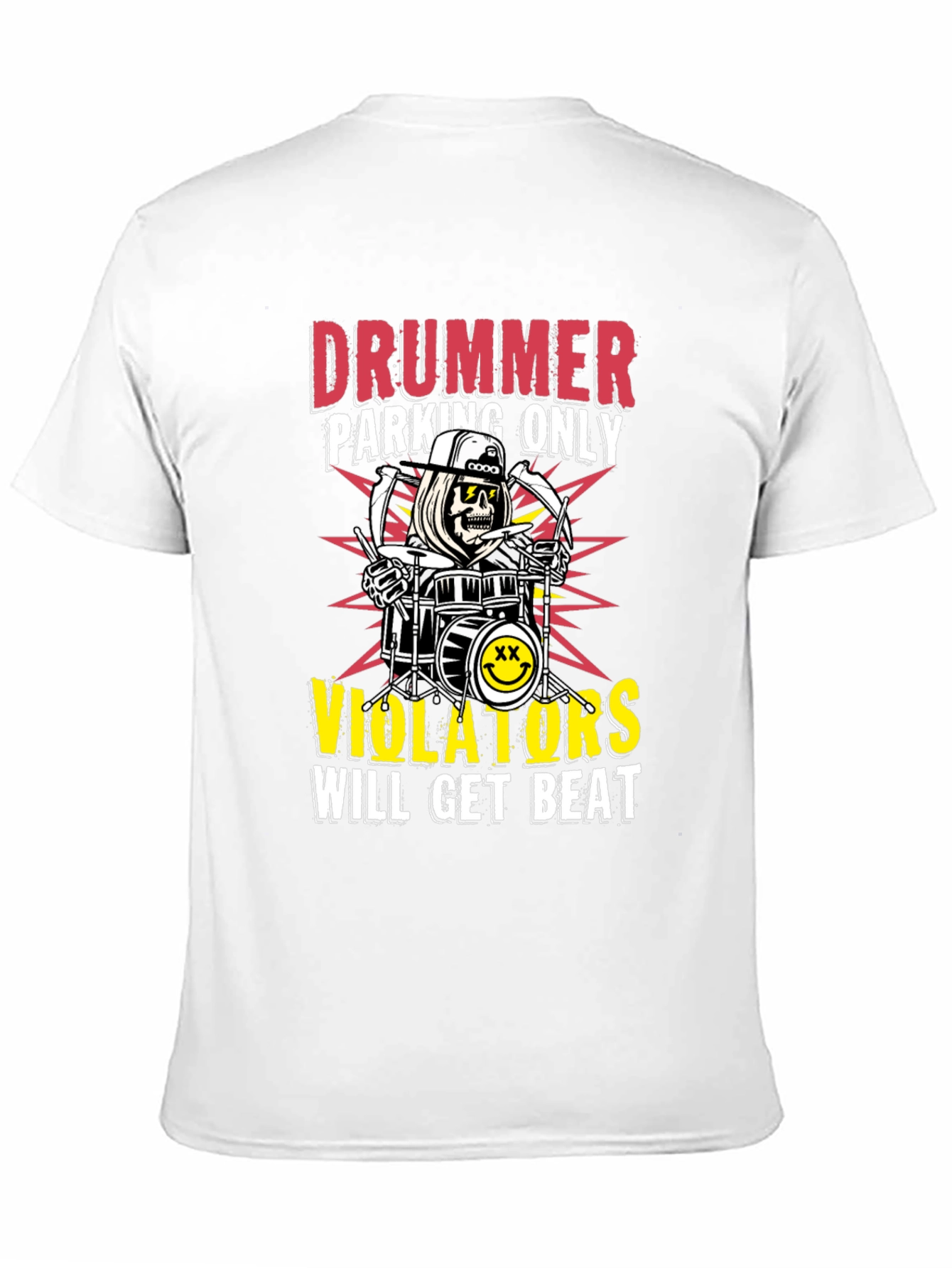 Drummer Parking Only Graphic T-Shirt