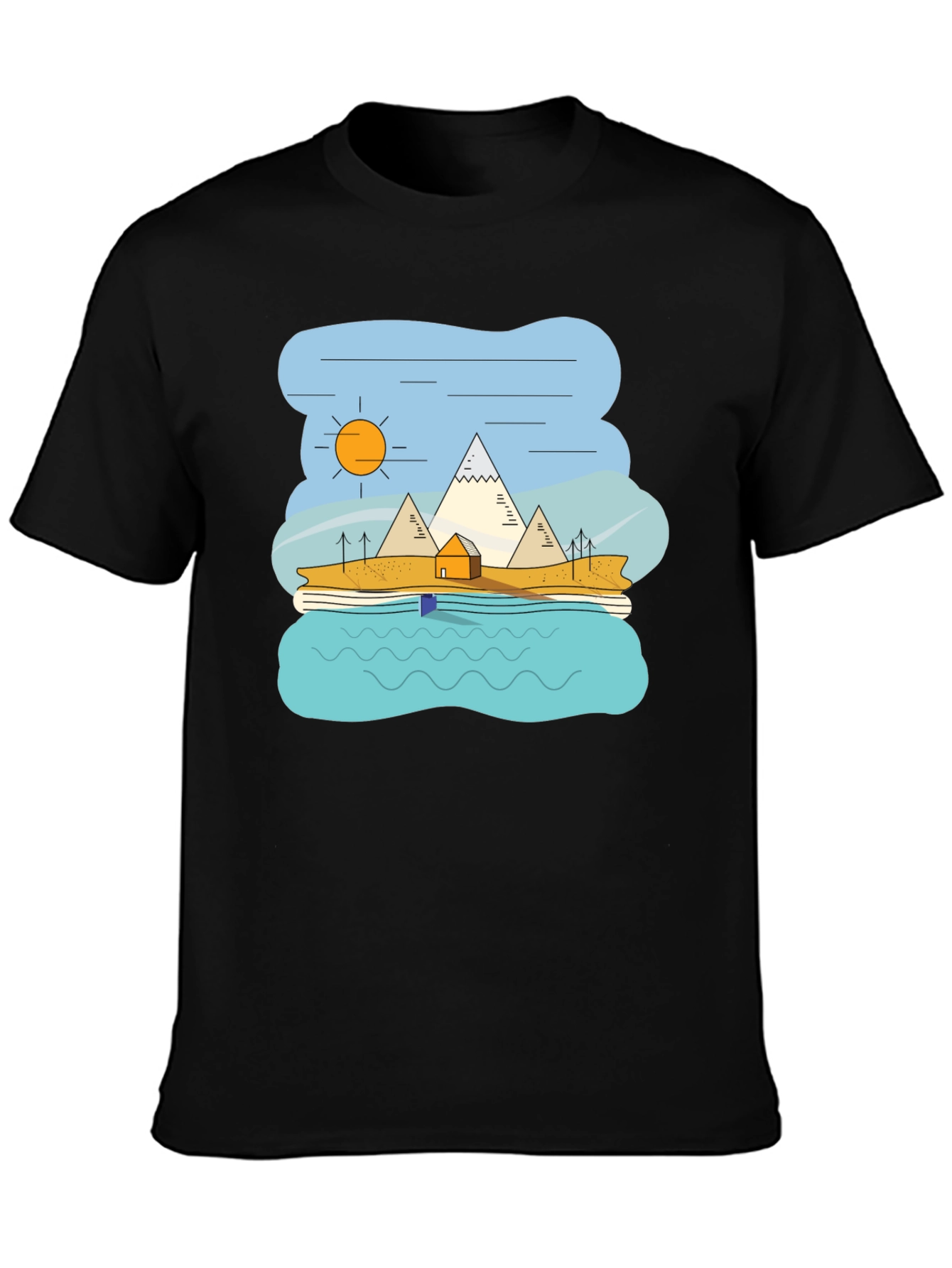 Mountain Landscape Graphic T-Shirt