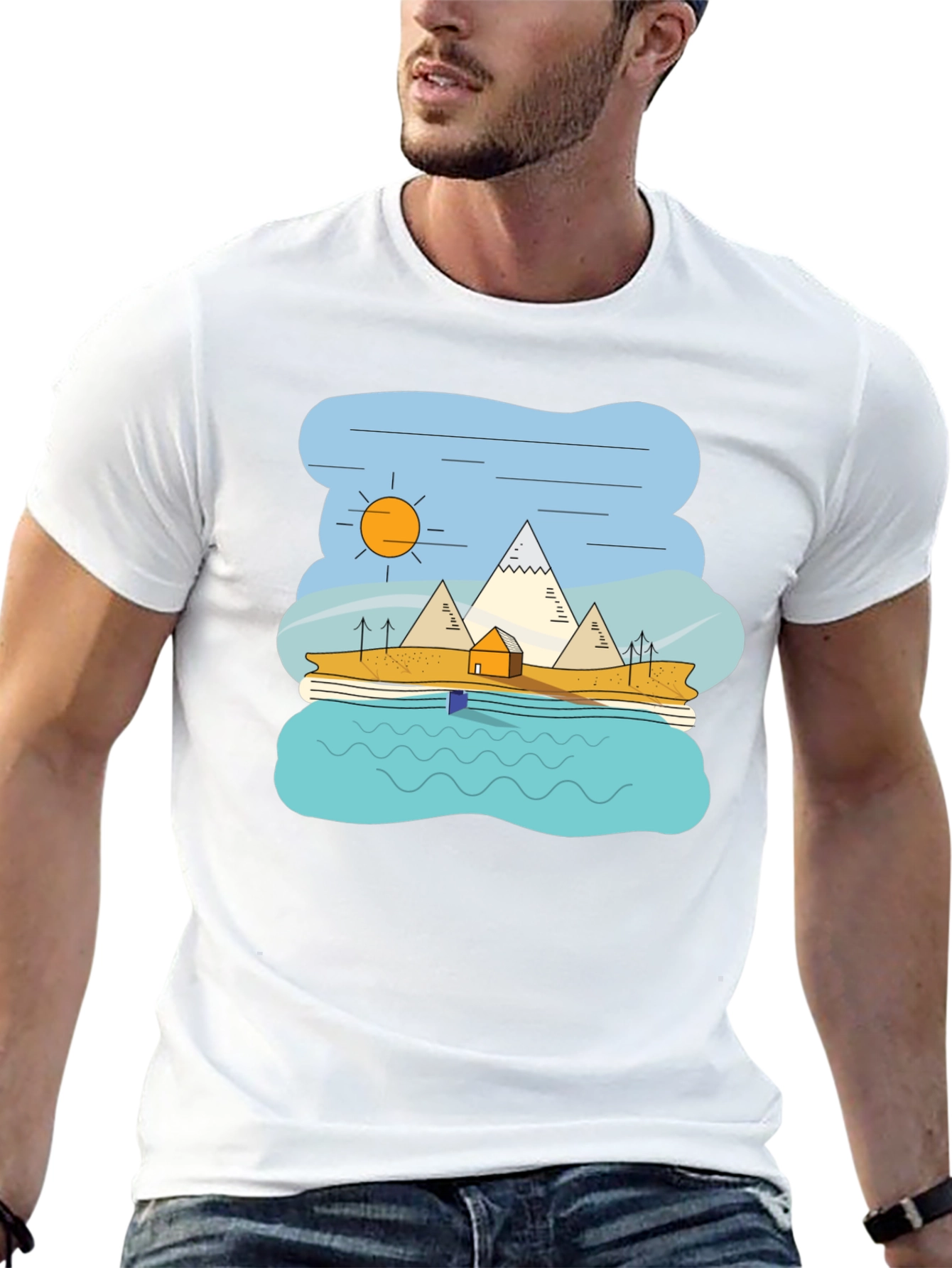 Mountain Landscape Graphic T-Shirt