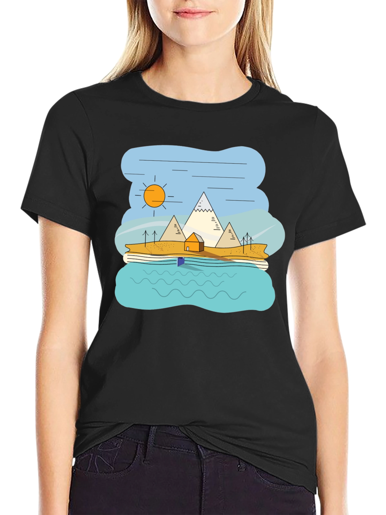 Mountain Landscape Graphic T-Shirt