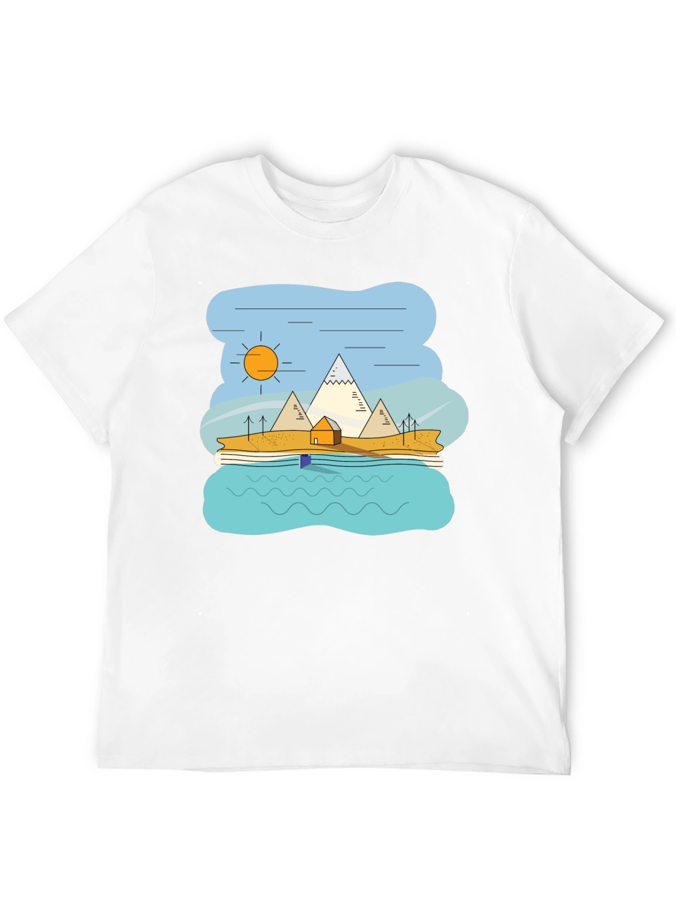 Mountain Landscape Graphic T-Shirt
