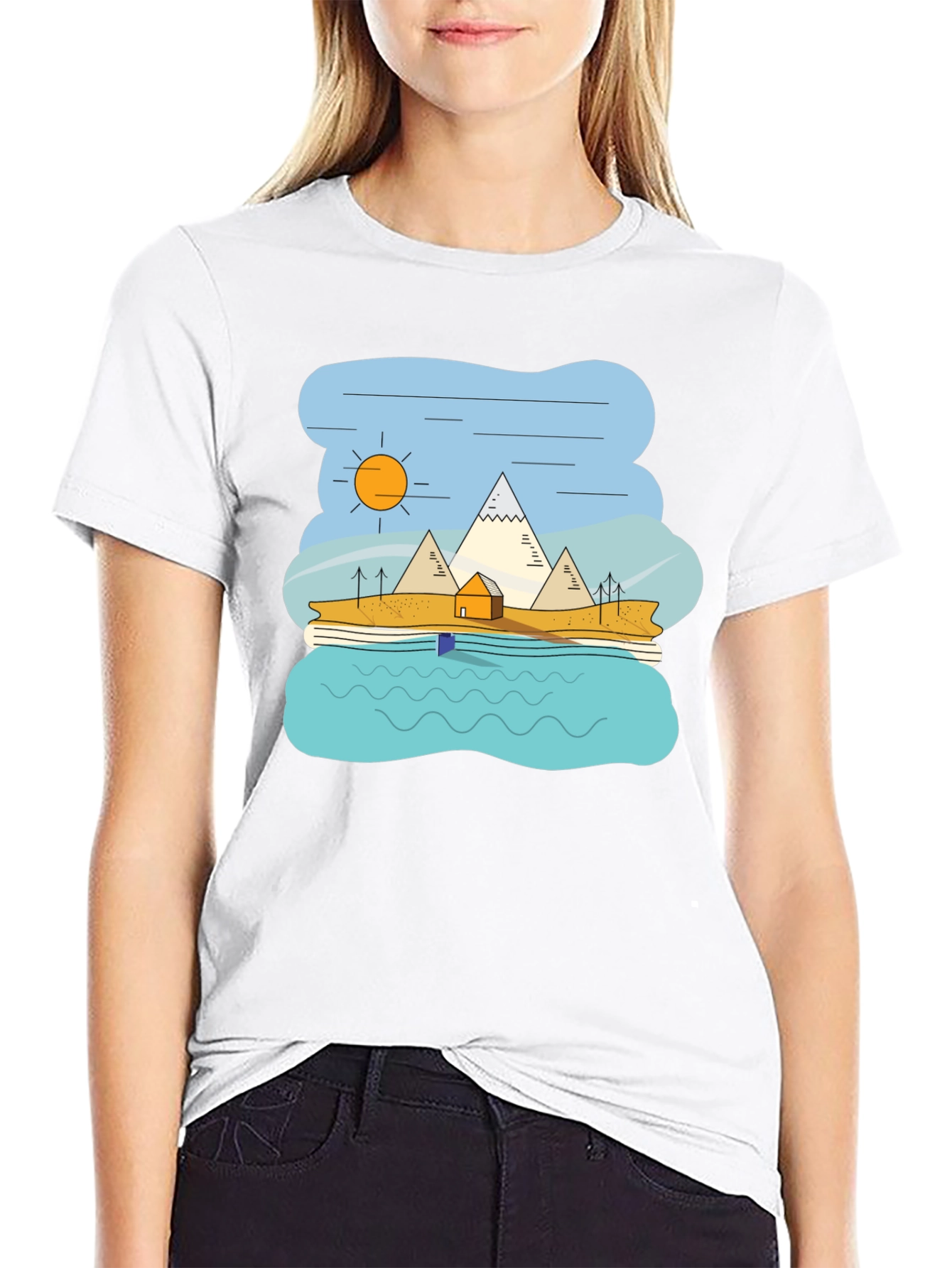 Mountain Landscape Graphic T-Shirt