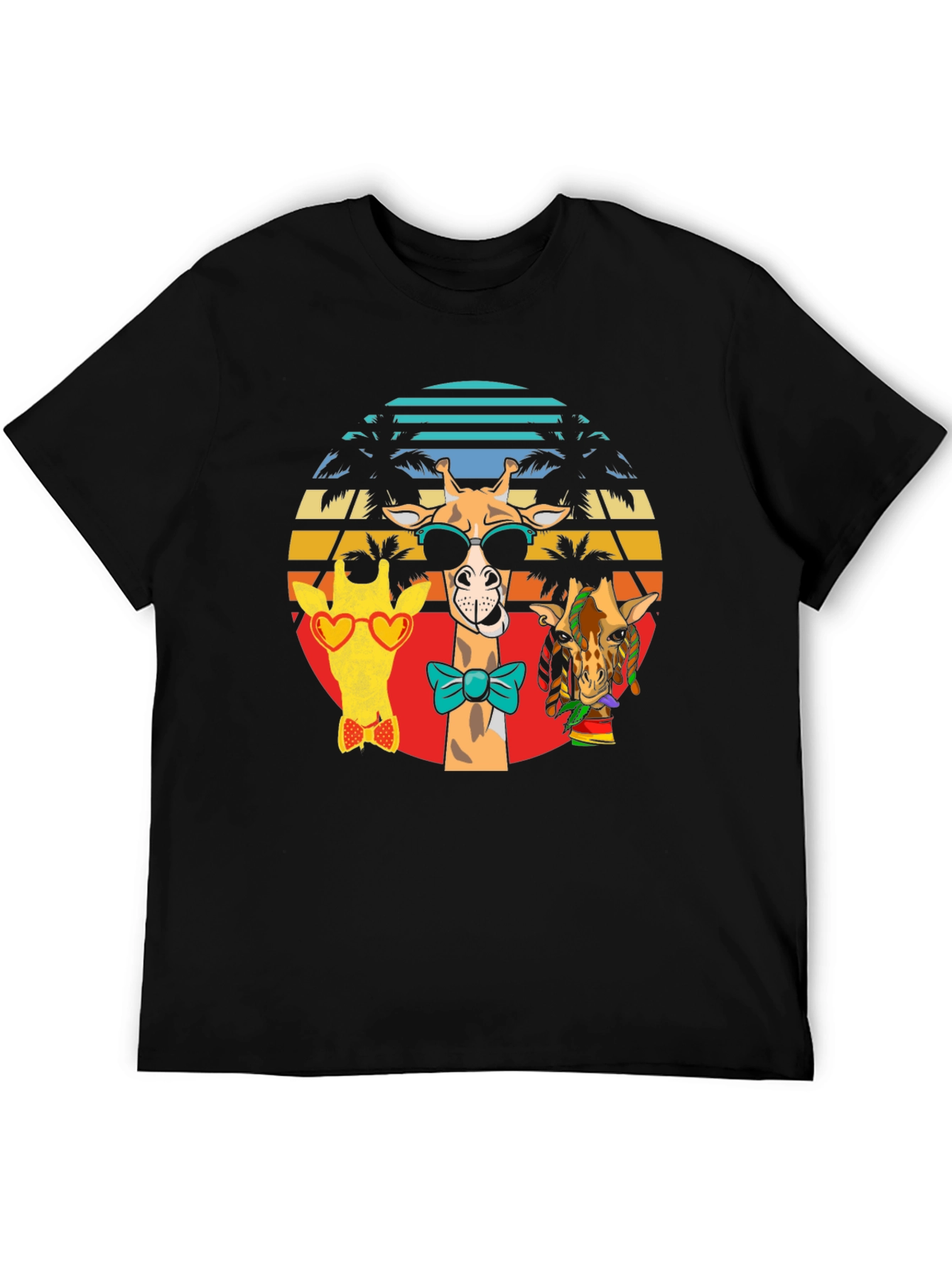 Tropical Giraffe Graphic Tee