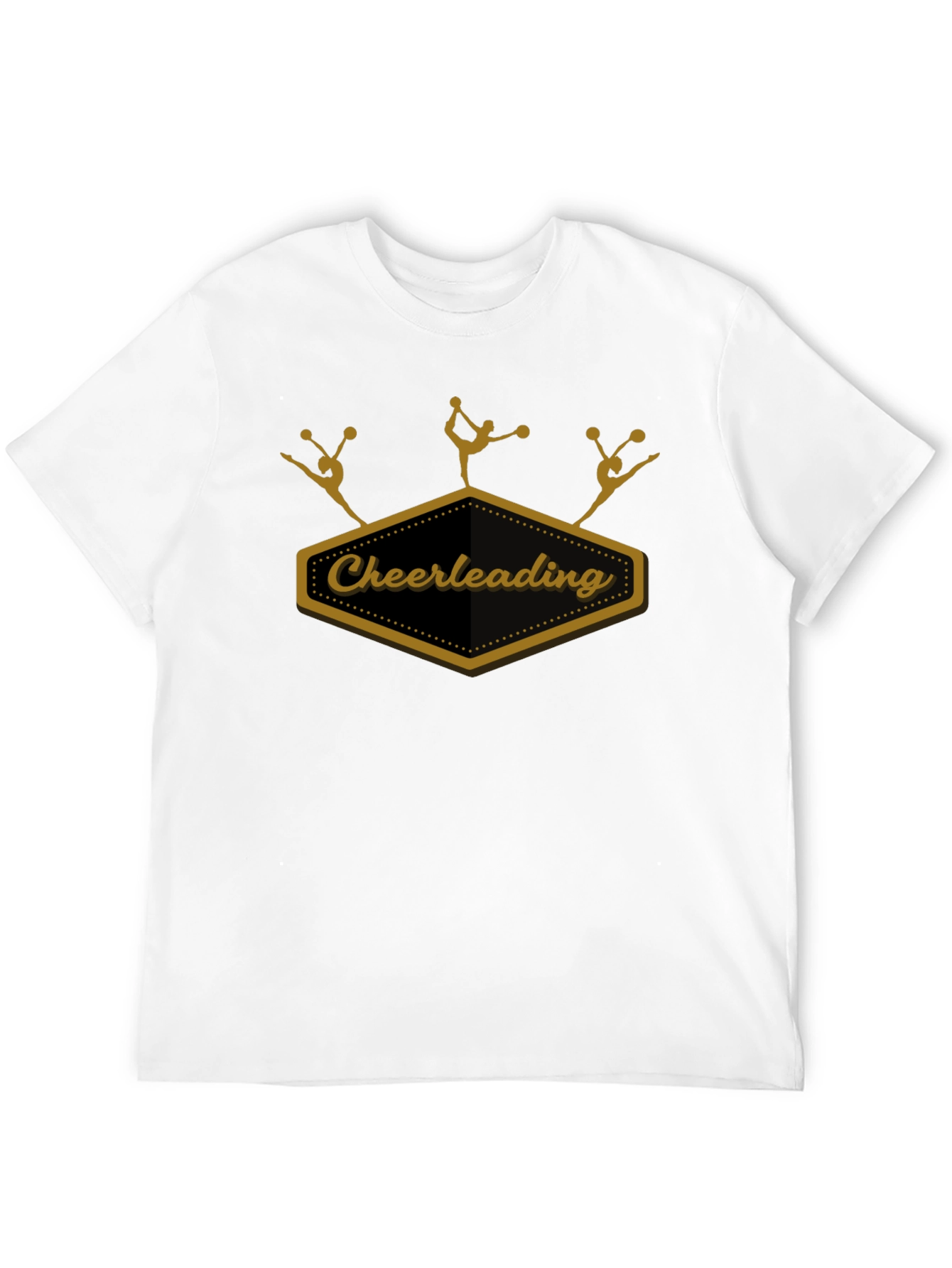 Cheerleading Team Black Graphic T-Shirt