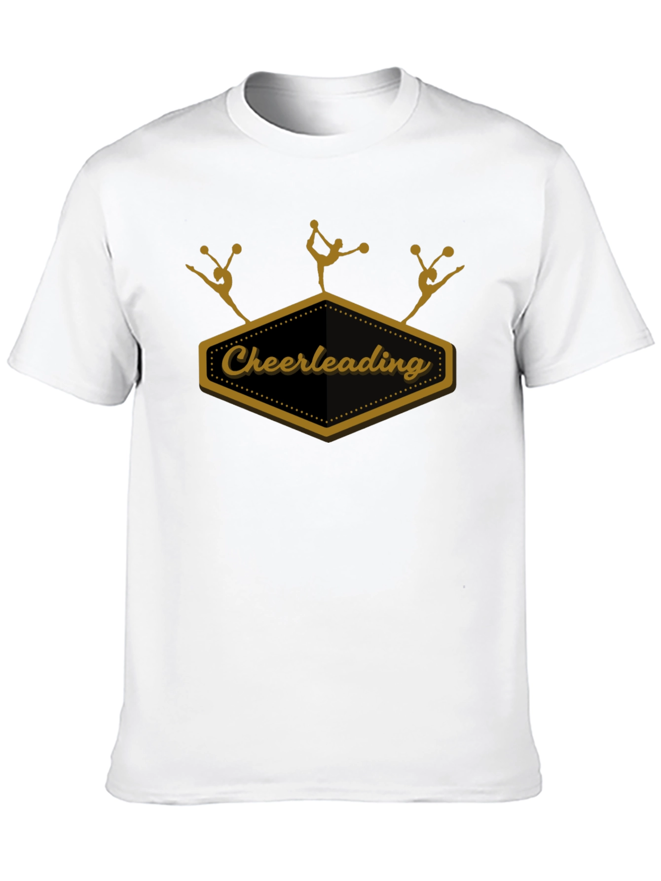 Cheerleading Team Black Graphic T-Shirt
