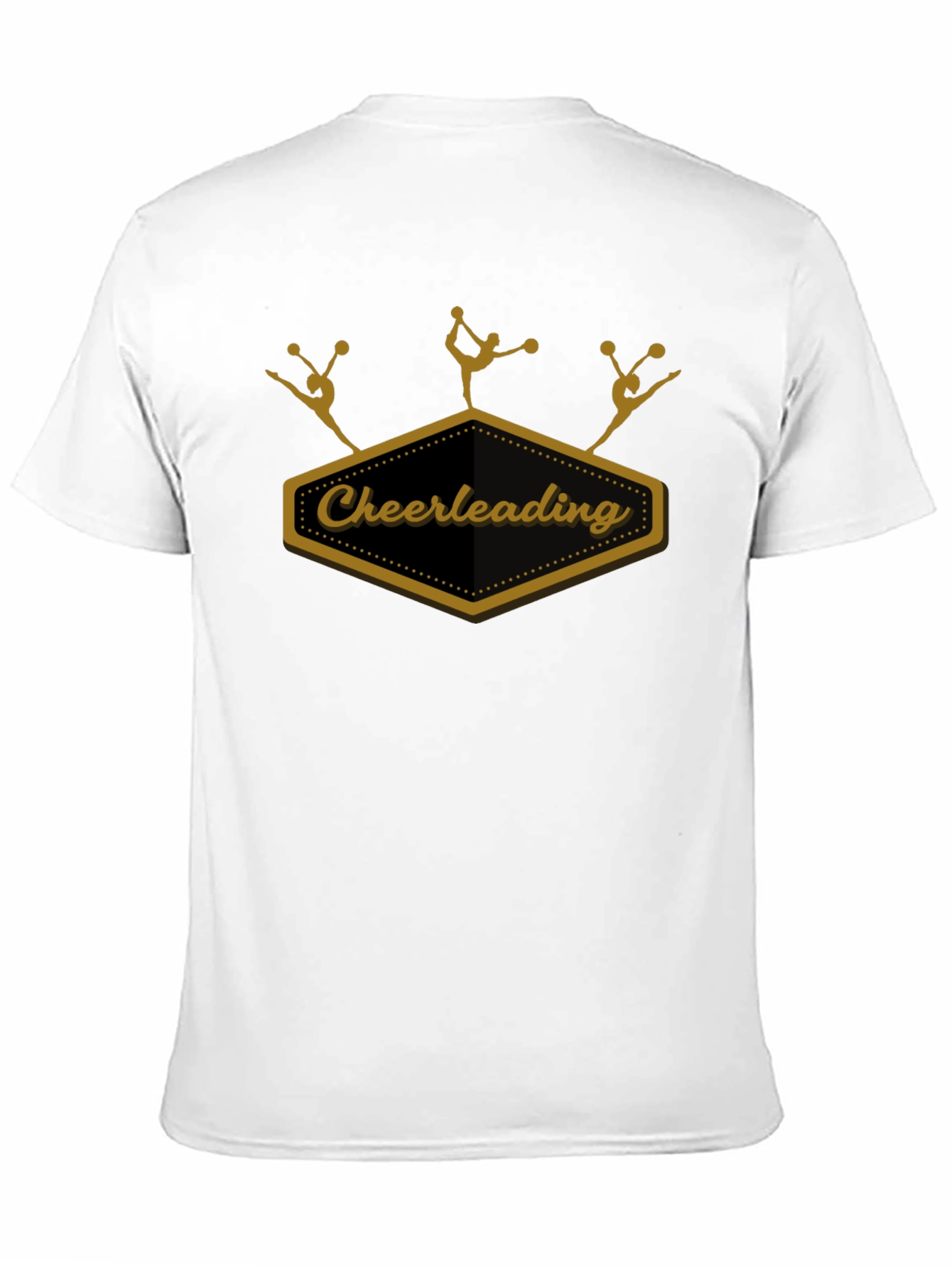Cheerleading Team Black Graphic T-Shirt