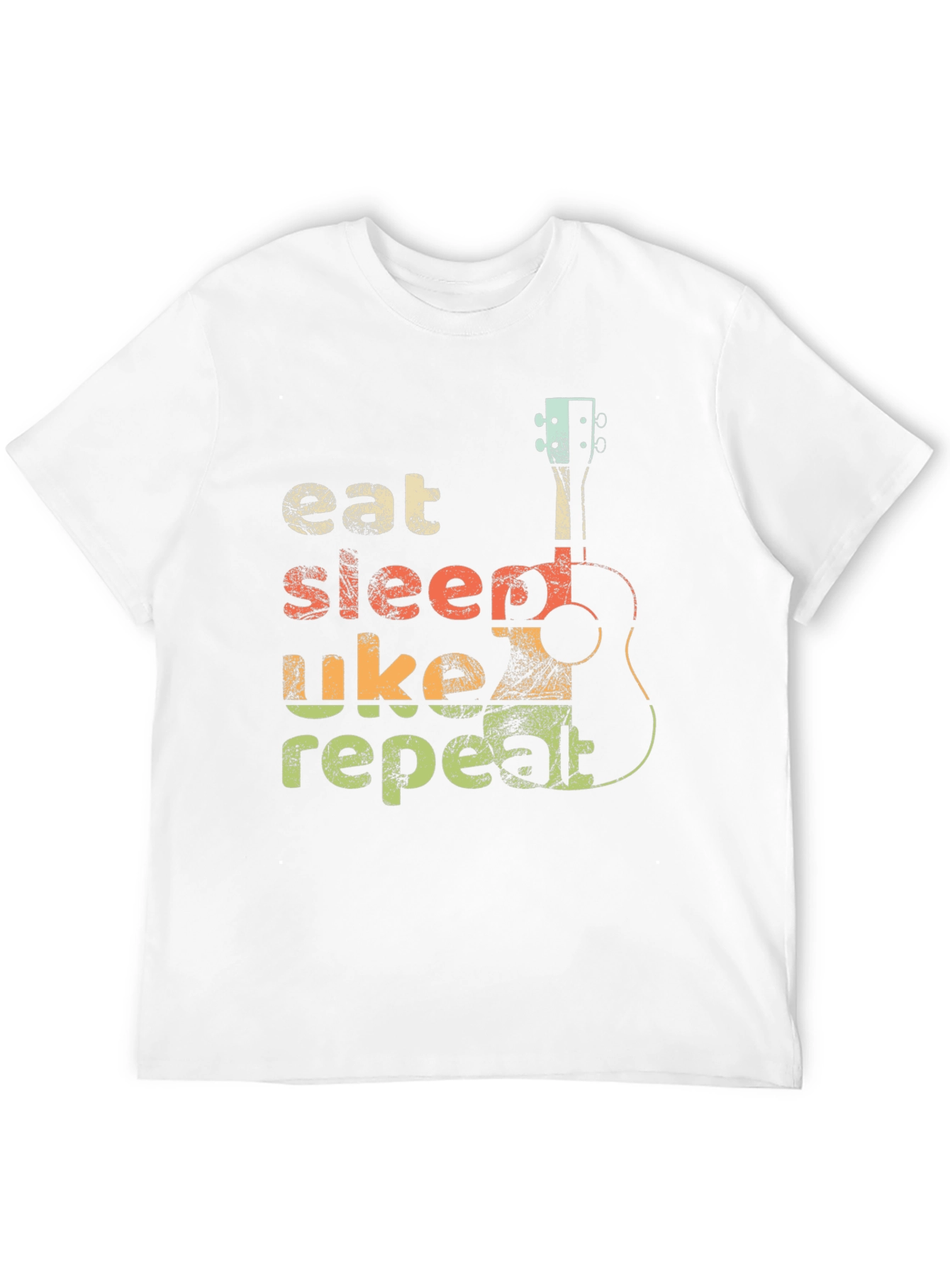 Eat Sleep Uke Repeat T-Shirt - Ukulele Lover Tee