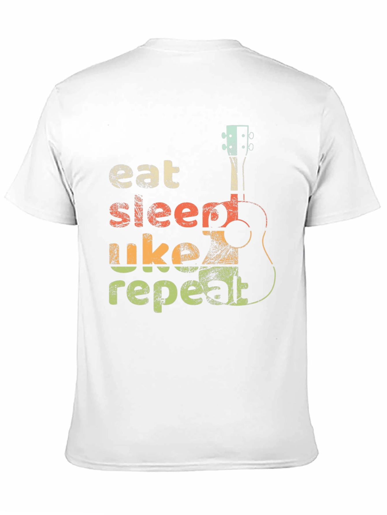 Eat Sleep Uke Repeat T-Shirt - Ukulele Lover Tee