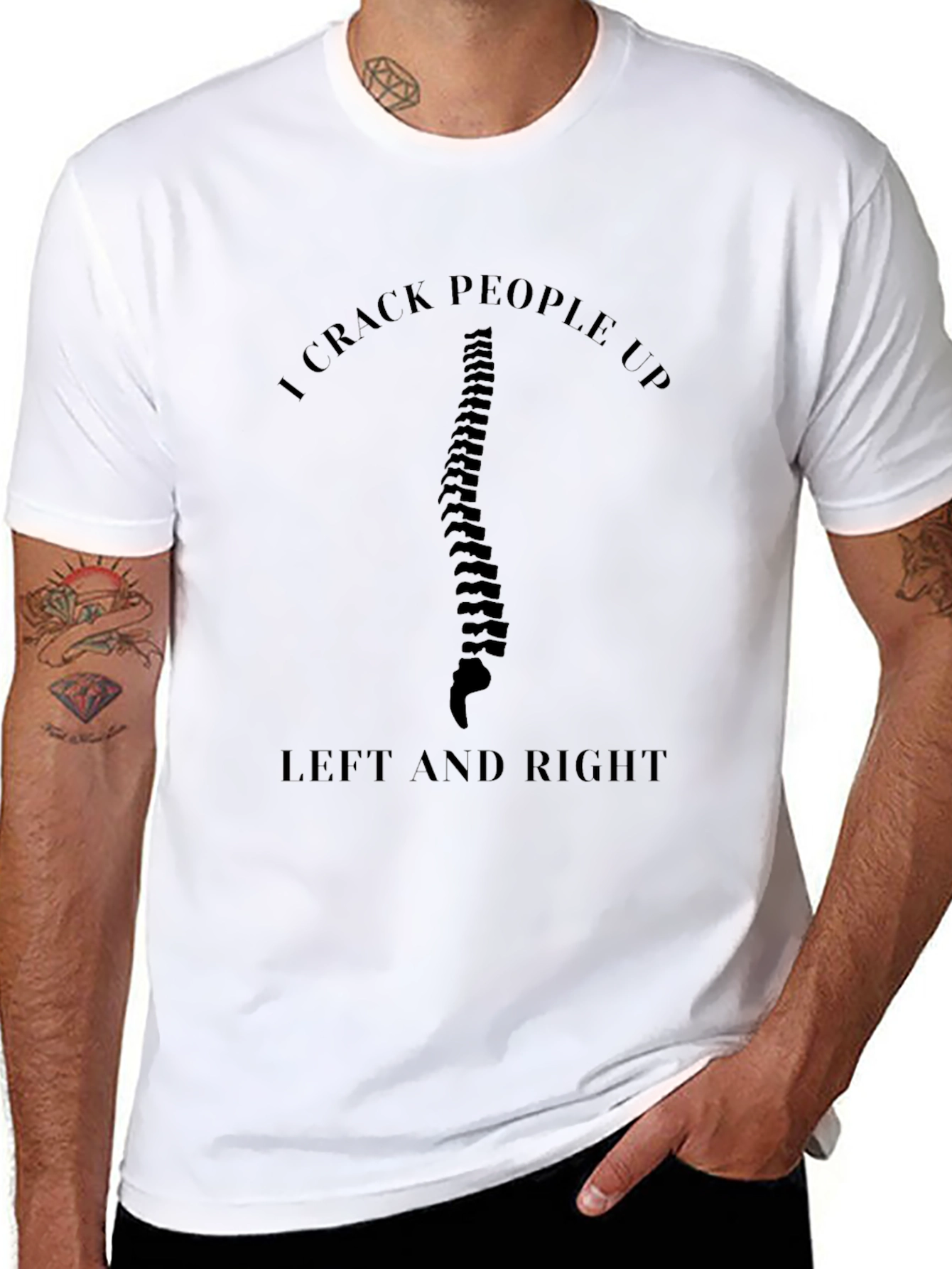I Crack People Up Funny Chiropractic T-Shirt