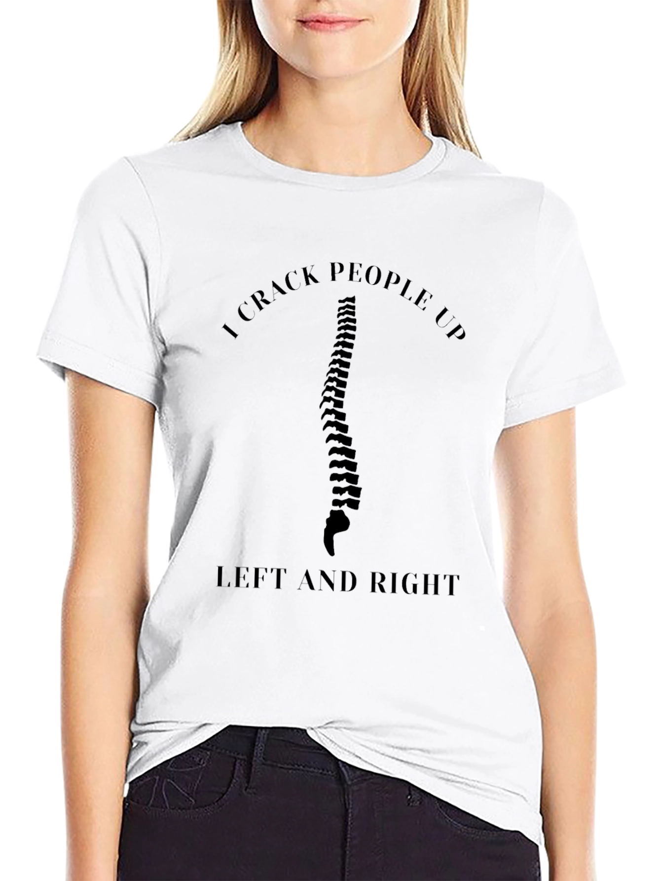 I Crack People Up Funny Chiropractic T-Shirt