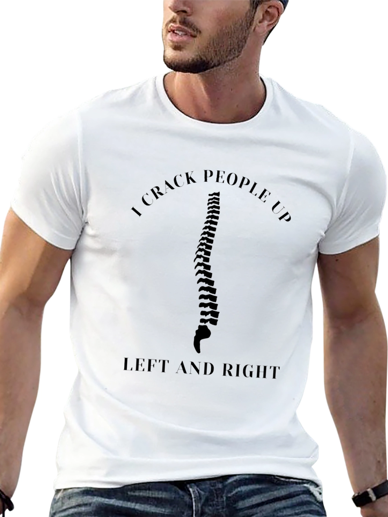 I Crack People Up Funny Chiropractic T-Shirt