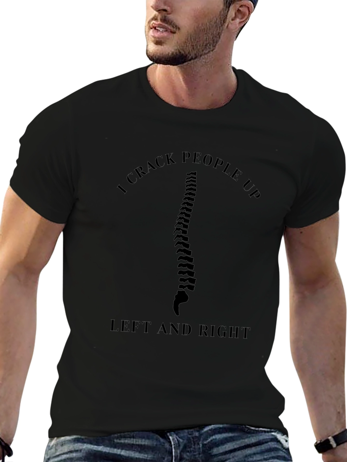 I Crack People Up Funny Chiropractic T-Shirt