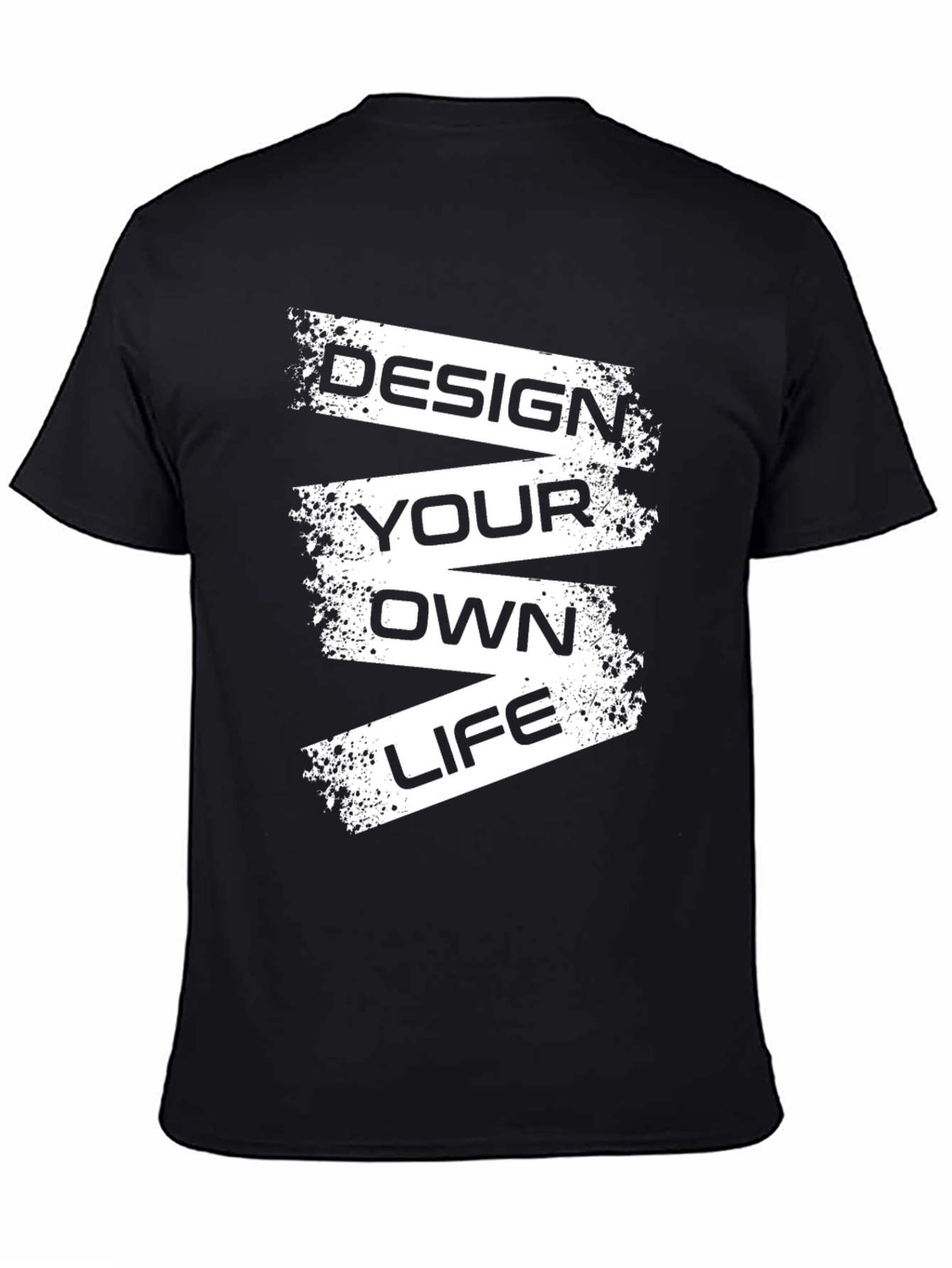Design Your Own Life Black Graphic T-Shirt