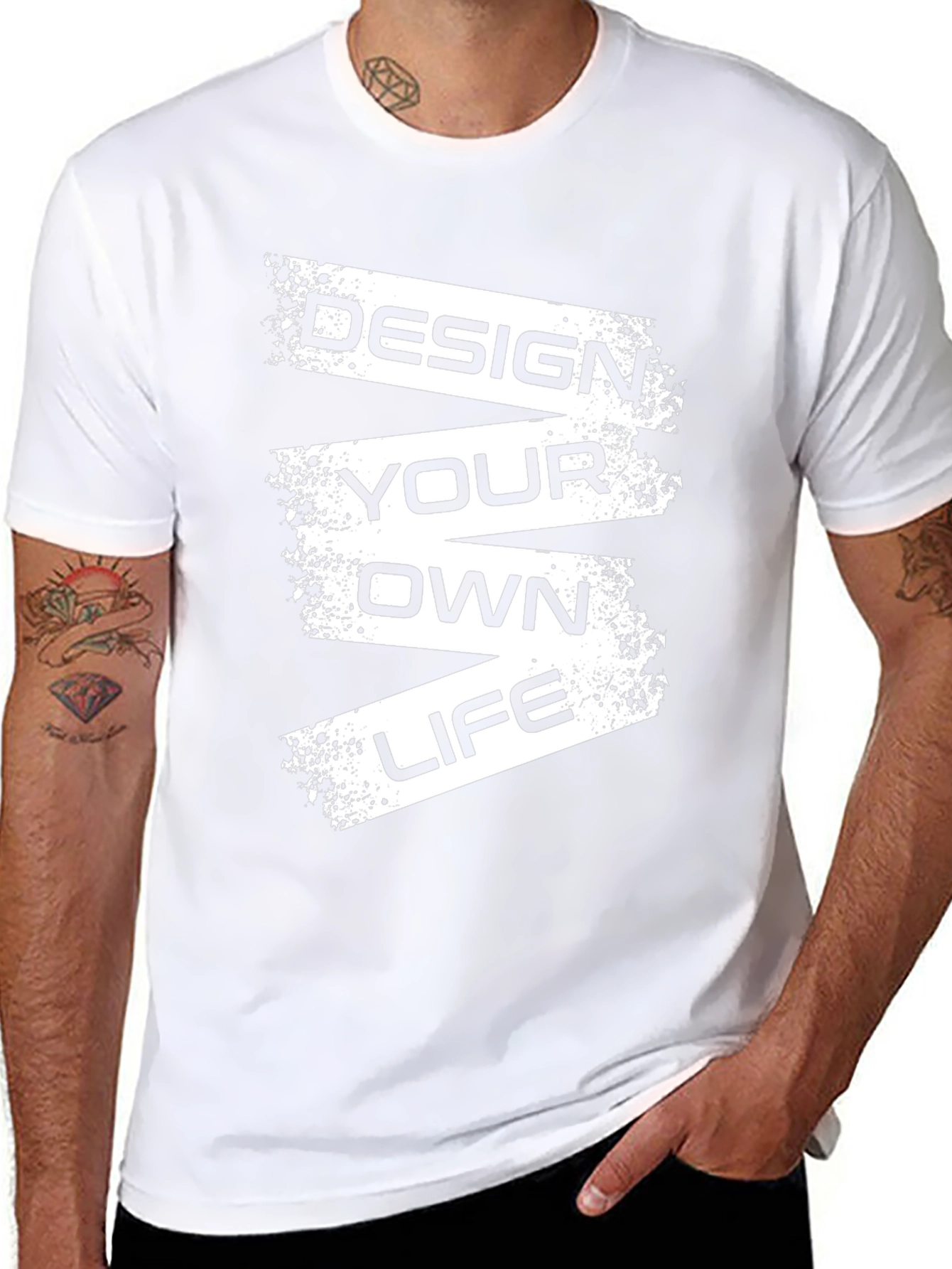 Design Your Own Life Black Graphic T-Shirt