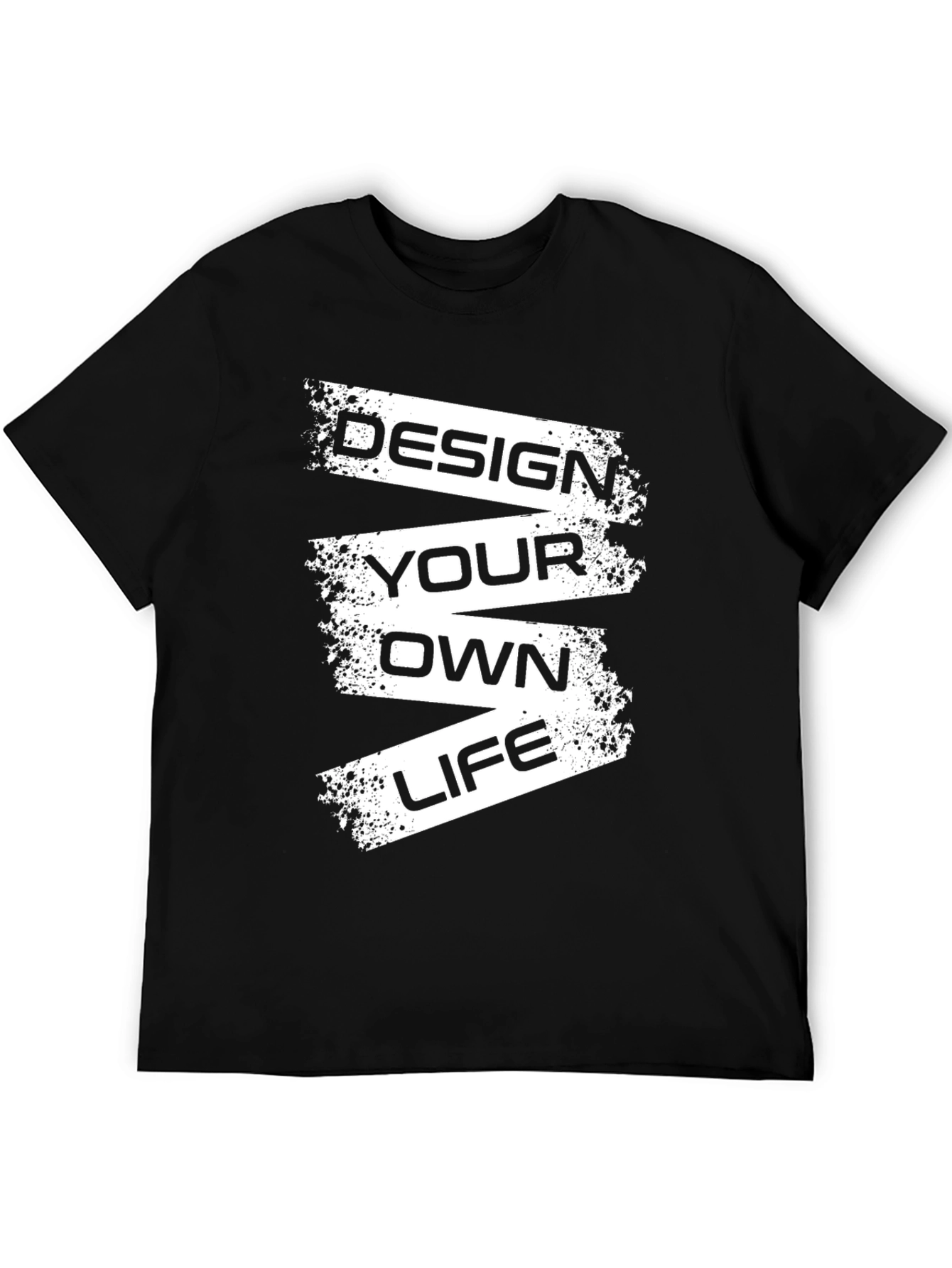 Design Your Own Life Black Graphic T-Shirt