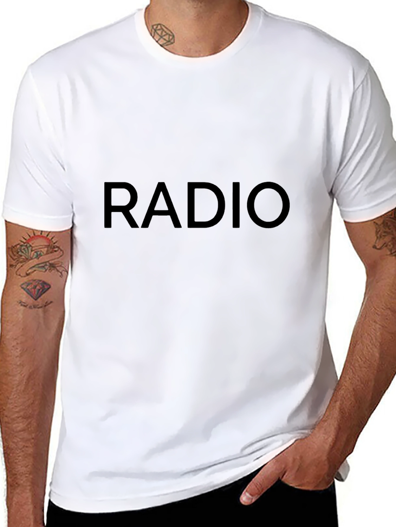 Radio Graphic Black T-Shirt