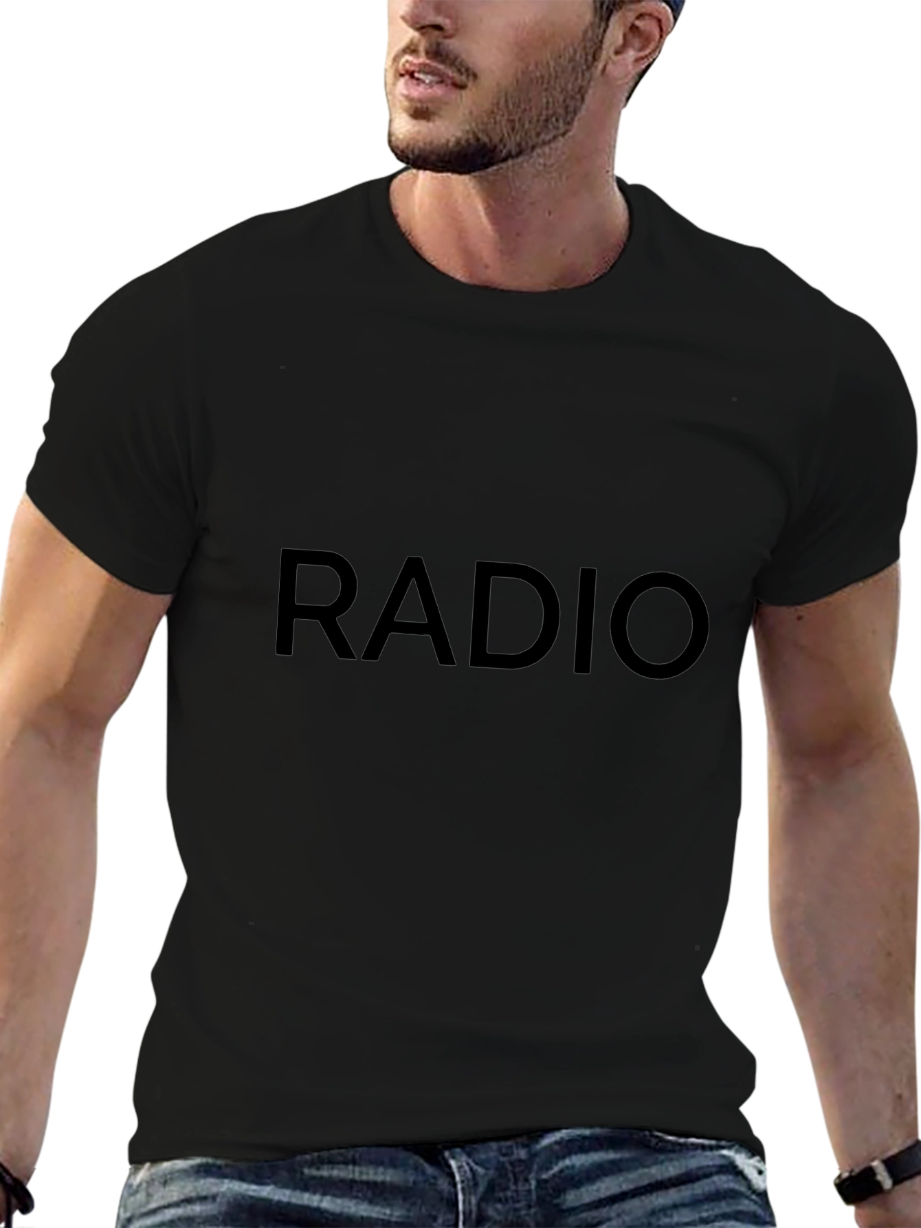 Radio Graphic Black T-Shirt
