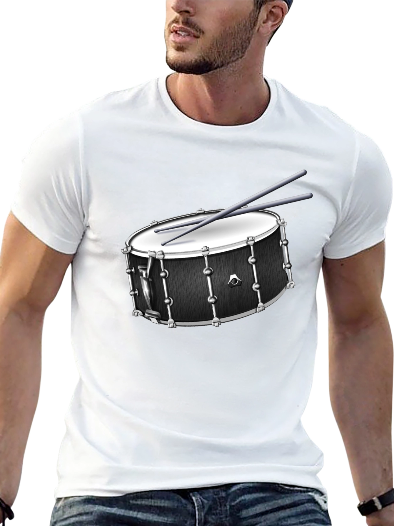 Drum Kit Graphic T-Shirt - Music Lover Tee