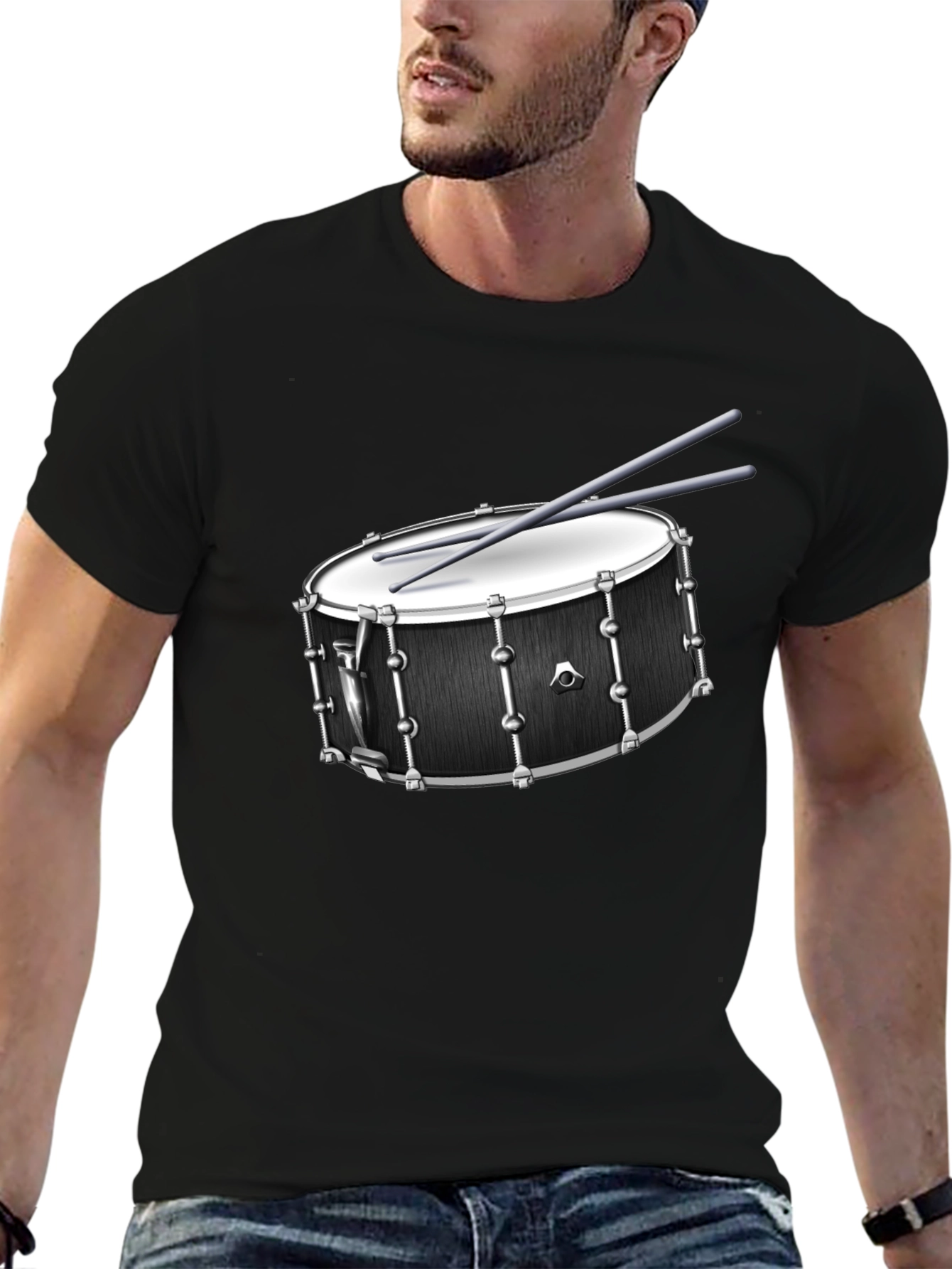 Drum Kit Graphic T-Shirt - Music Lover Tee