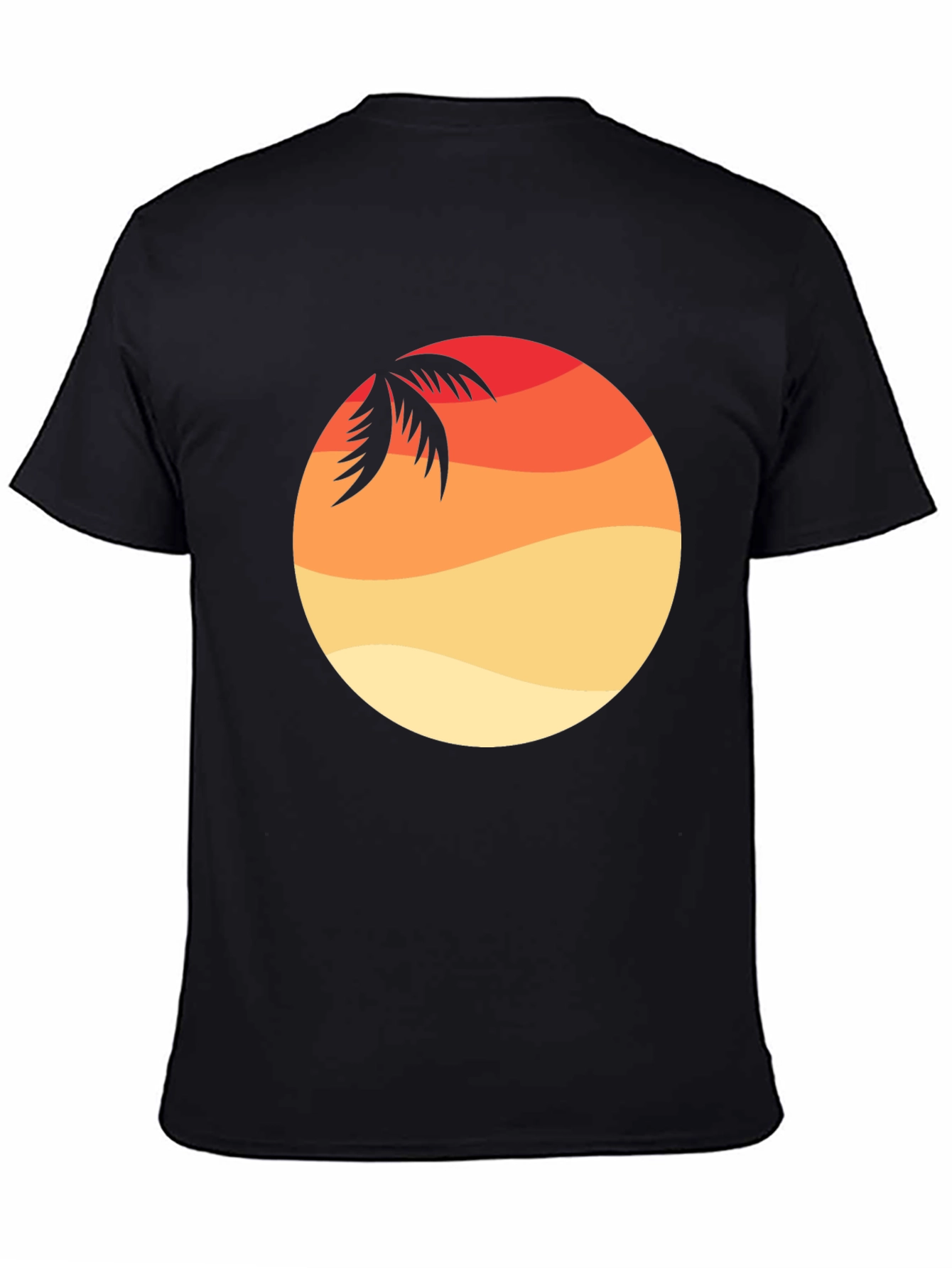 Sunset Palm Graphic Tee - Casual Style