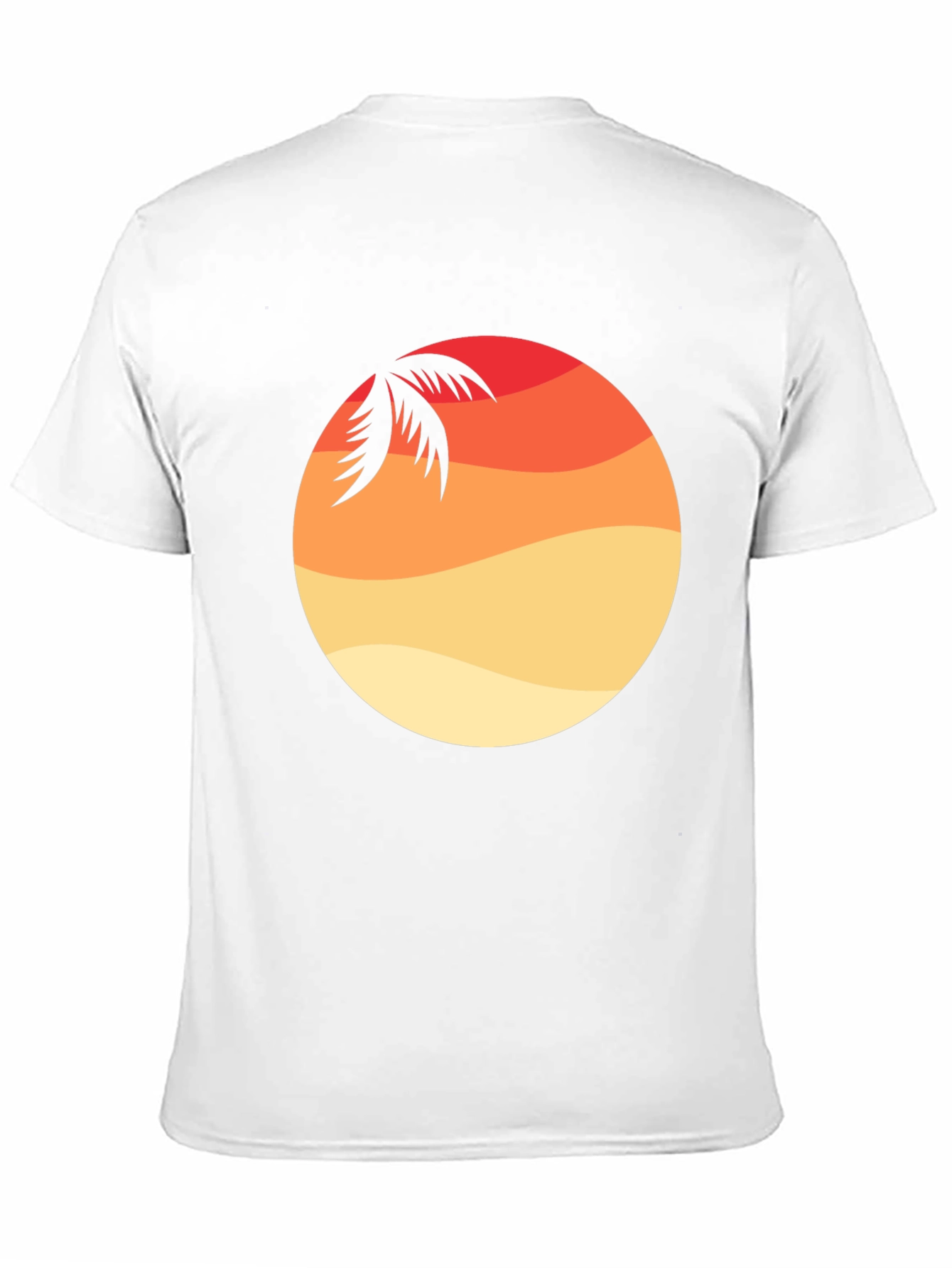 Sunset Palm Graphic Tee - Casual Style