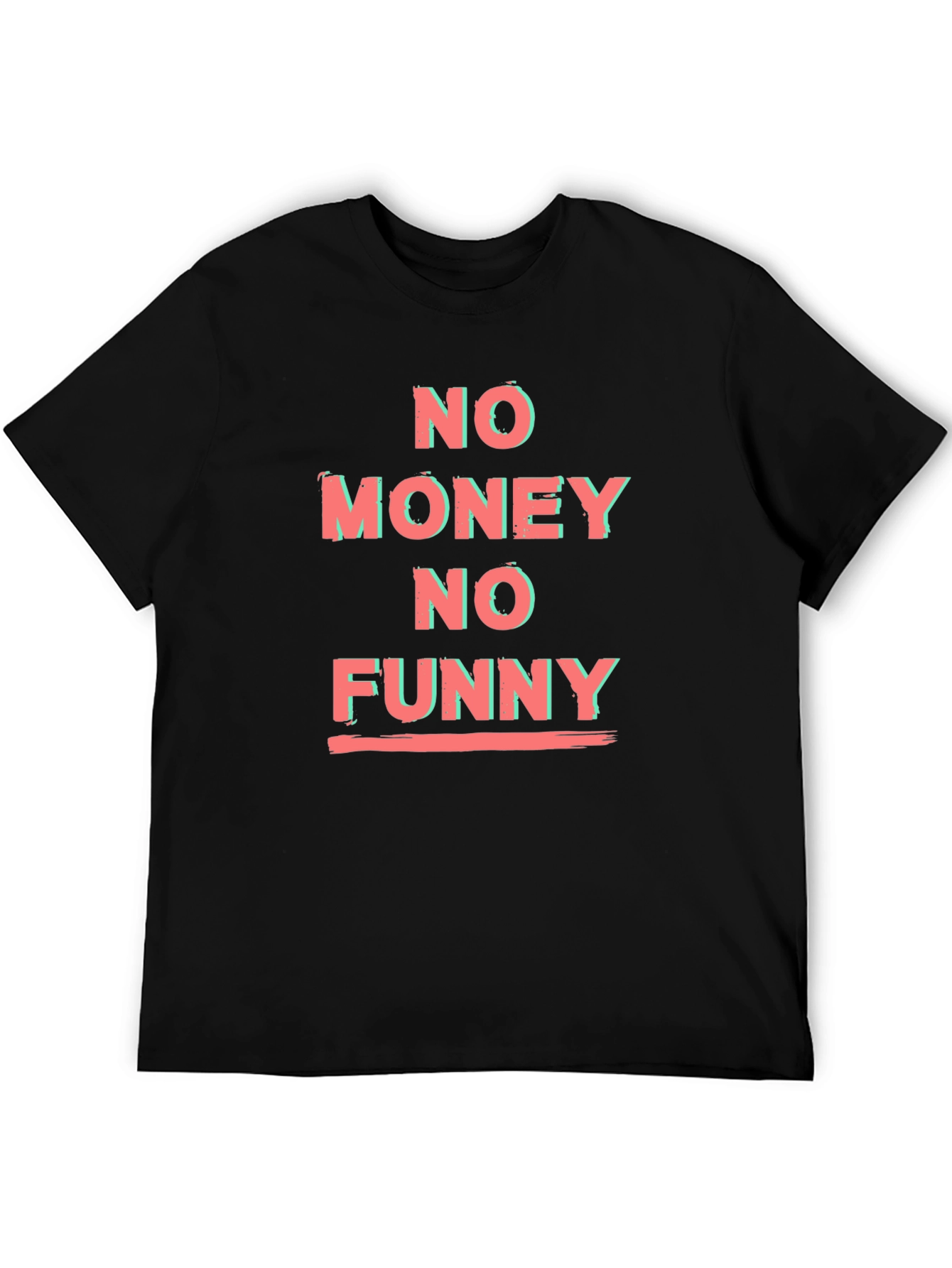 No Money No Funny Graphic Tee - Black