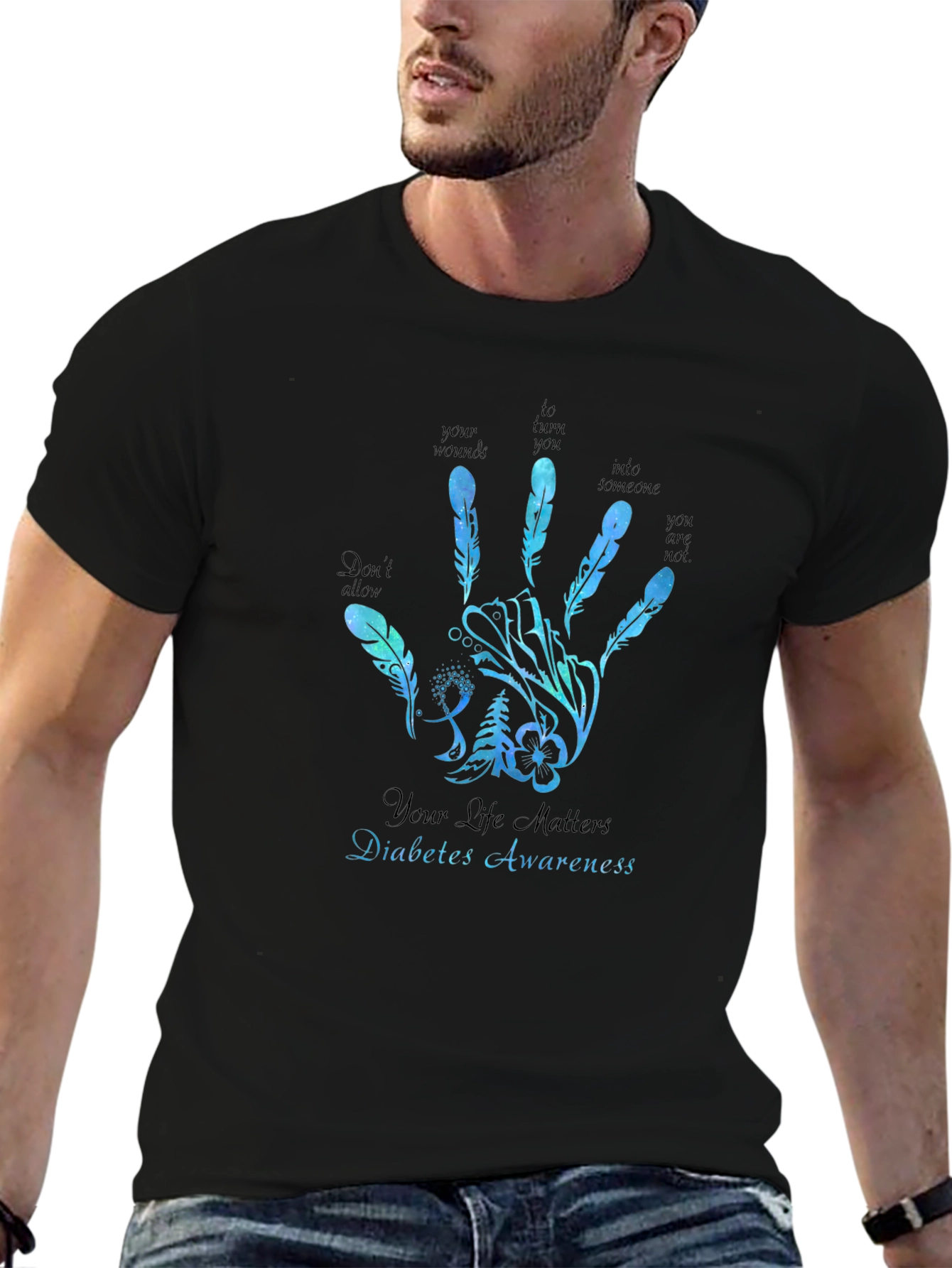 Diabetes Awareness Graphic Tee - Your Life Matters T-Shirt
